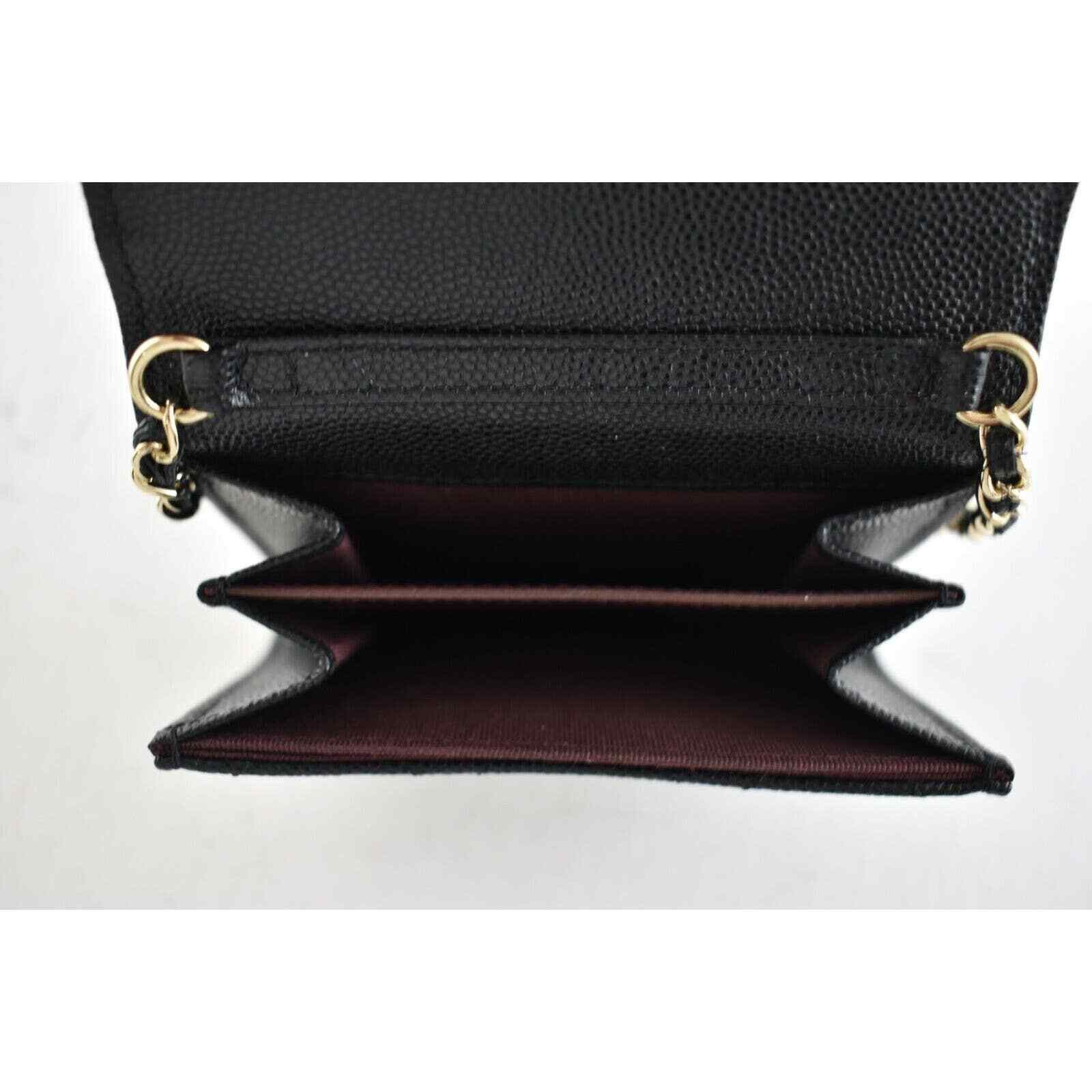 Chanel Chanel Mini Wallet On Chain Gold Card Shoulder Crossbody Bag Size ONE SIZE - 9 Thumbnail