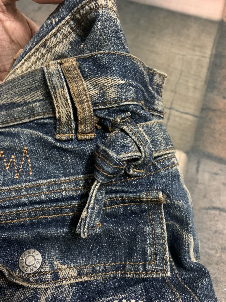 RUSTY LEVIS CARGO CUSTOM DOUBLE WAIST PUNK DESIGNER INSPIRED
