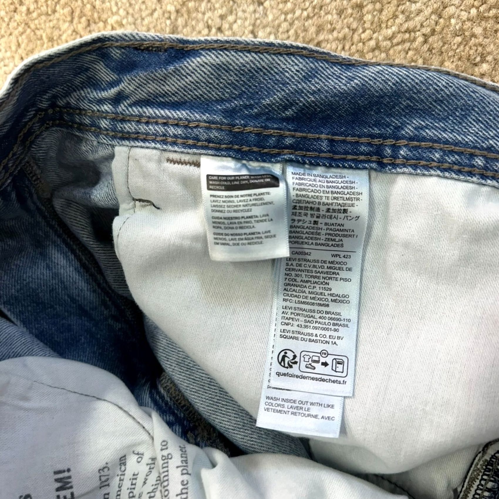 Levi's Levi's 578 Baggy Cargo Jeans Men's 36x32 Blue Wash Cotton new Size US 36 / EU 52 - 5 Thumbnail