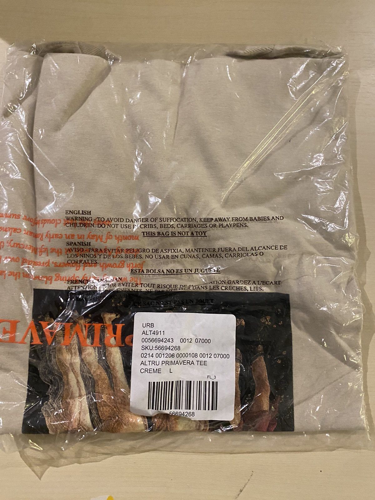 Altru Altru primavera graphic tee shirt t-shirt cream roman art L Size US L / EU 52-54 / 3 - 9 Thumbnail