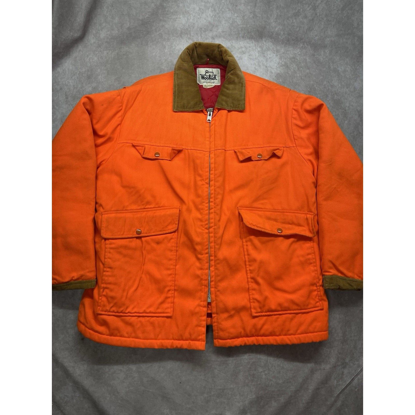 Other VINTAGE WOOLRICH BLAZE ORANGE HUNTING CHORE ZIP JACKET XL 19 Size US XL / EU 56 / 4 - 2 Thumbnail