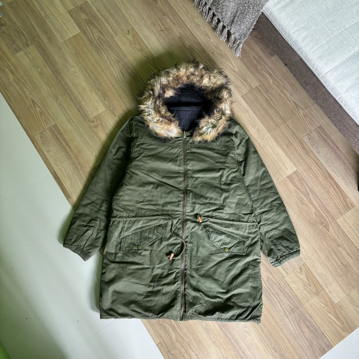 14th Addiction × If Six Was Nine × Le Grande Bleu (L.G.B.) Ifsixwasnine LGB Style fur jacket reversible vintage Y2K Size US L / EU 52-54 / 3 - 3 Thumbnail