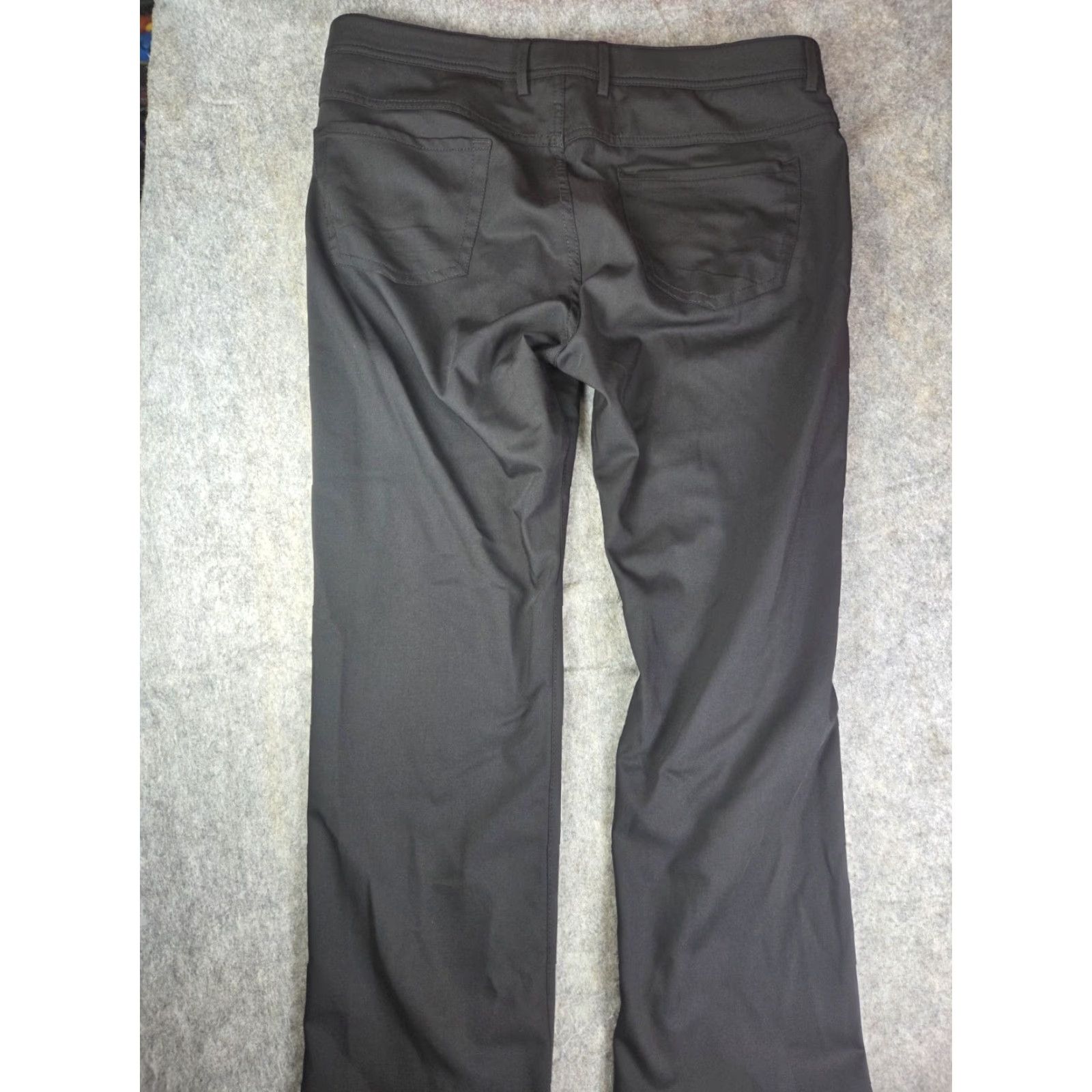 Vintage BALLIN Pants Mens 38x30 Chino Casual Black Modern Fit Flat Front Stretch Golf Regular Mens Size US 38 / EU 54 - 6 Thumbnail