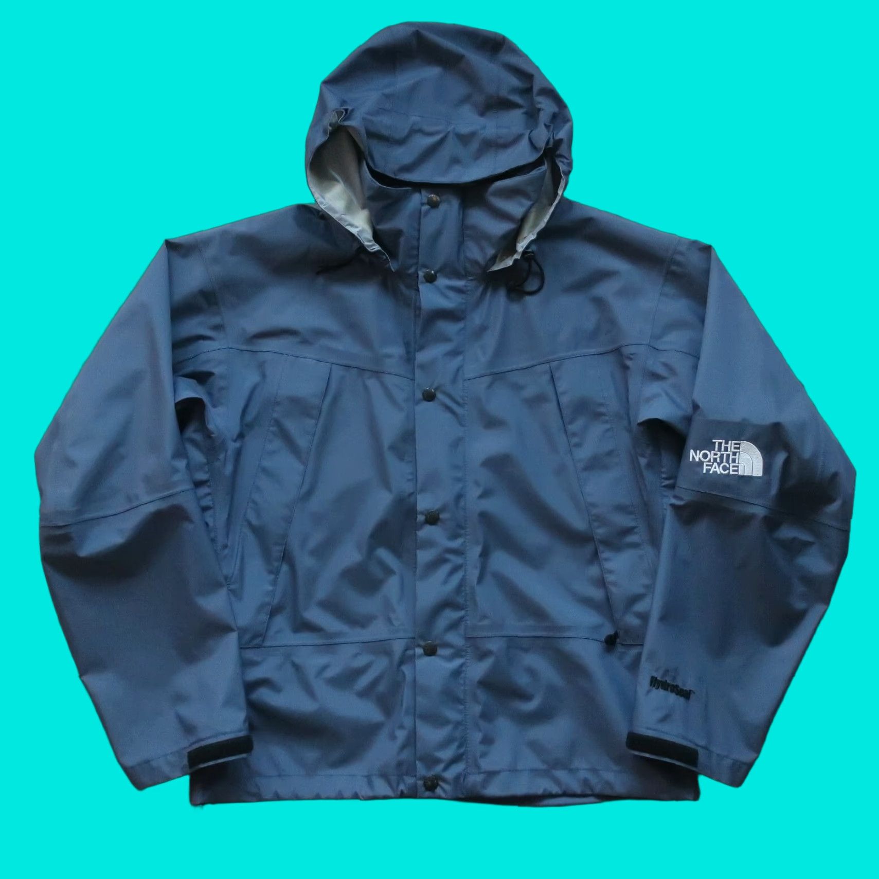 The North Face VINTAGE North Face Hydroseal Parka Jacket Slate Grey 90s Mens Medium Jacket Size US M / EU 48-50 / 2 - 1 Thumbnail