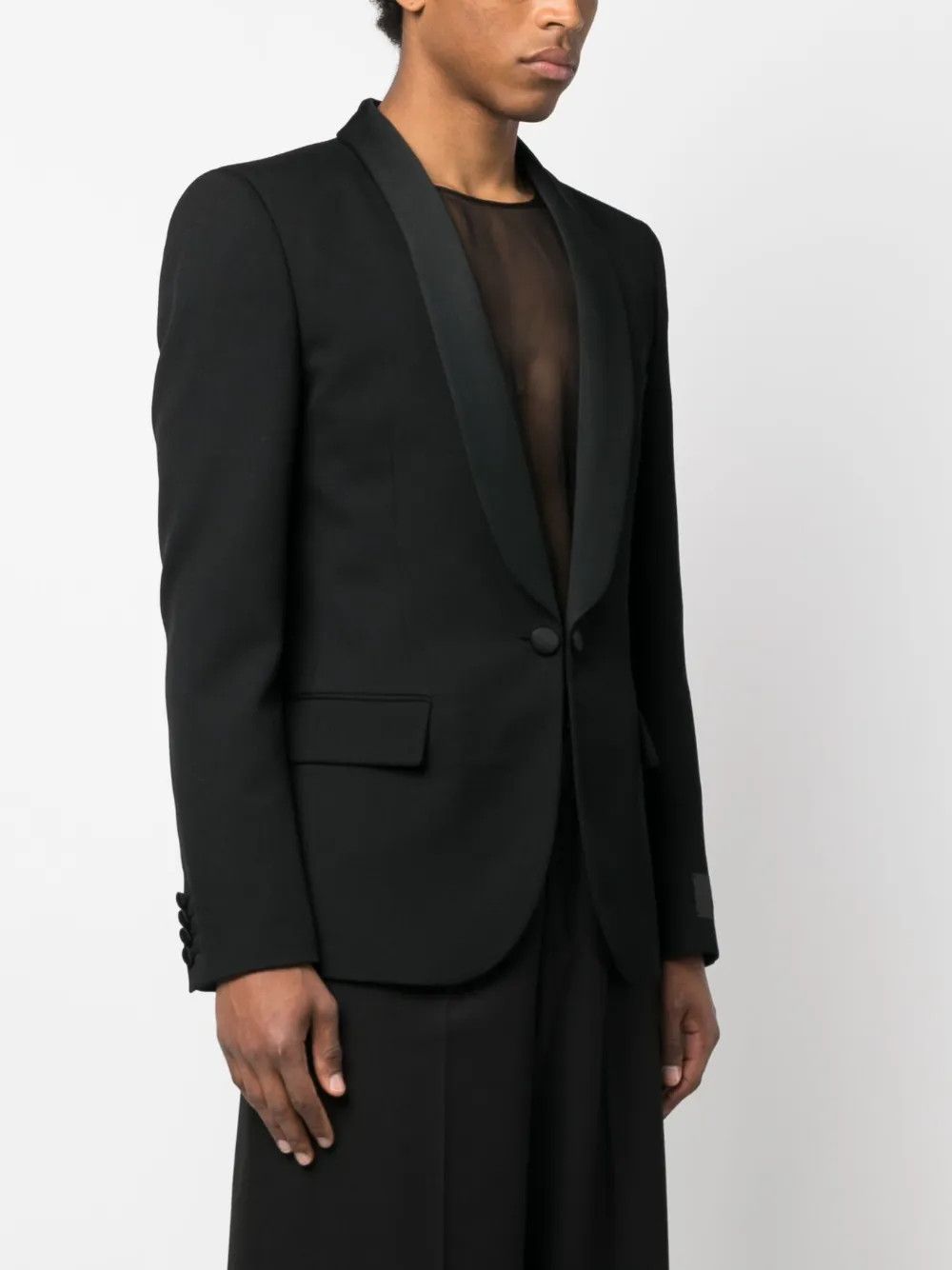 Valentino o1y0525 Blazer in Black Size US L / EU 52-54 / 3 - 3 Thumbnail
