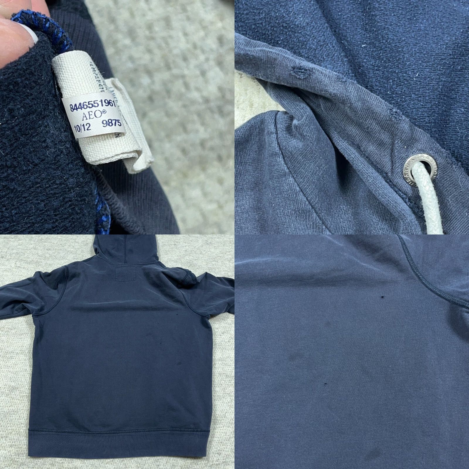 American Eagle Outfitters VINTAGE American Eagle Hoodie Men XL Faded Blue Sweatshirt AE77 Distressed Size US XL / EU 56 / 4 - 8 Thumbnail