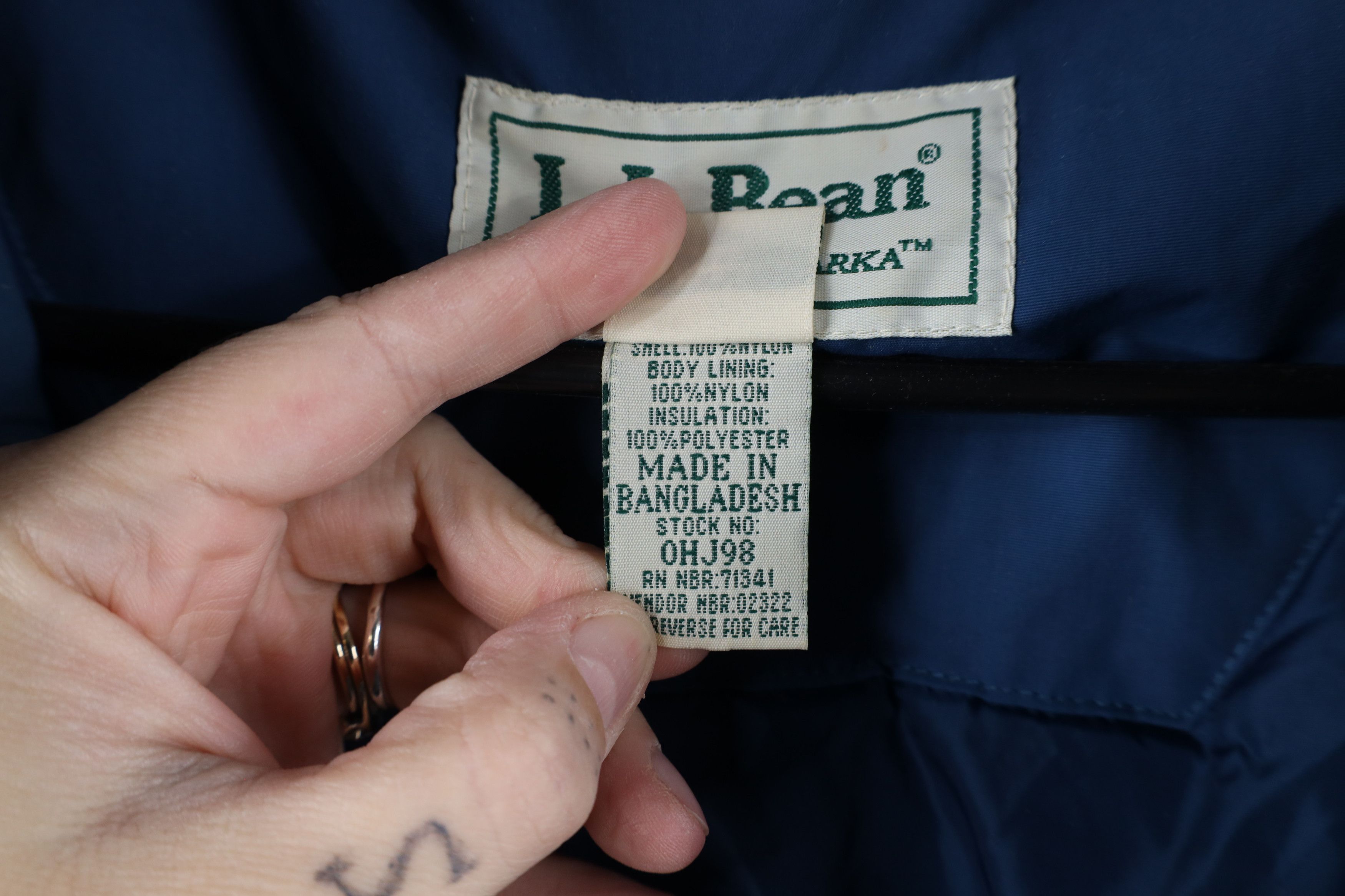 L.L. Bean × Vintage Vintage 90s LL Bean Spell Out Penobscot Hooded Parka Jacket Size US XL / EU 56 / 4 - 10 Thumbnail