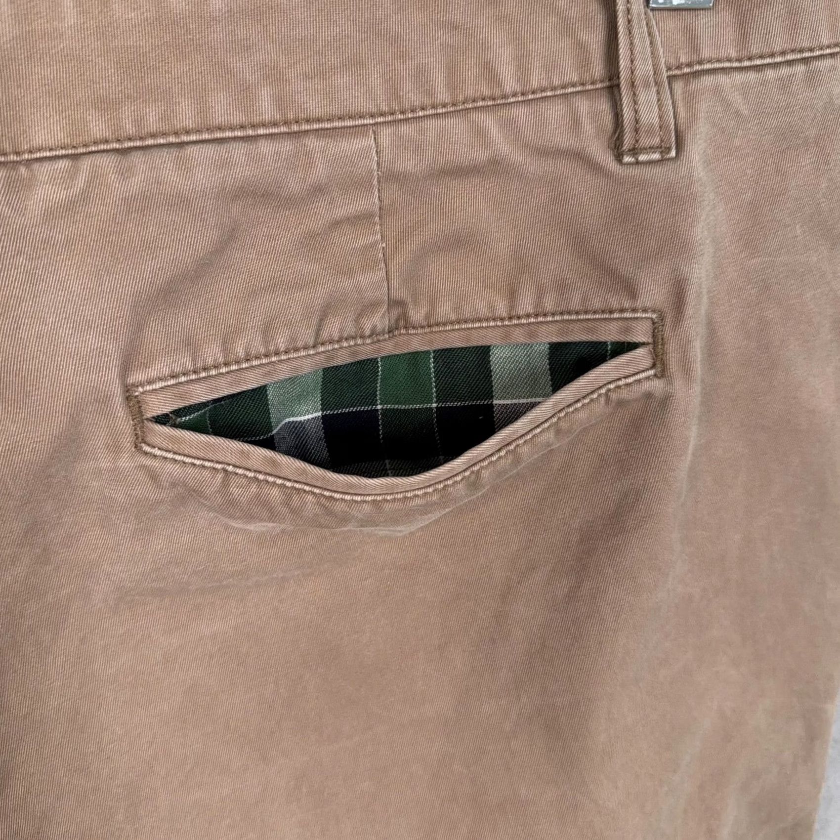 Bonobos Bonobos Mens Pants Beige Chino Flat Front Straight Leg Cotton Twill Casual XS-XL? Size US 35 - 5 Thumbnail