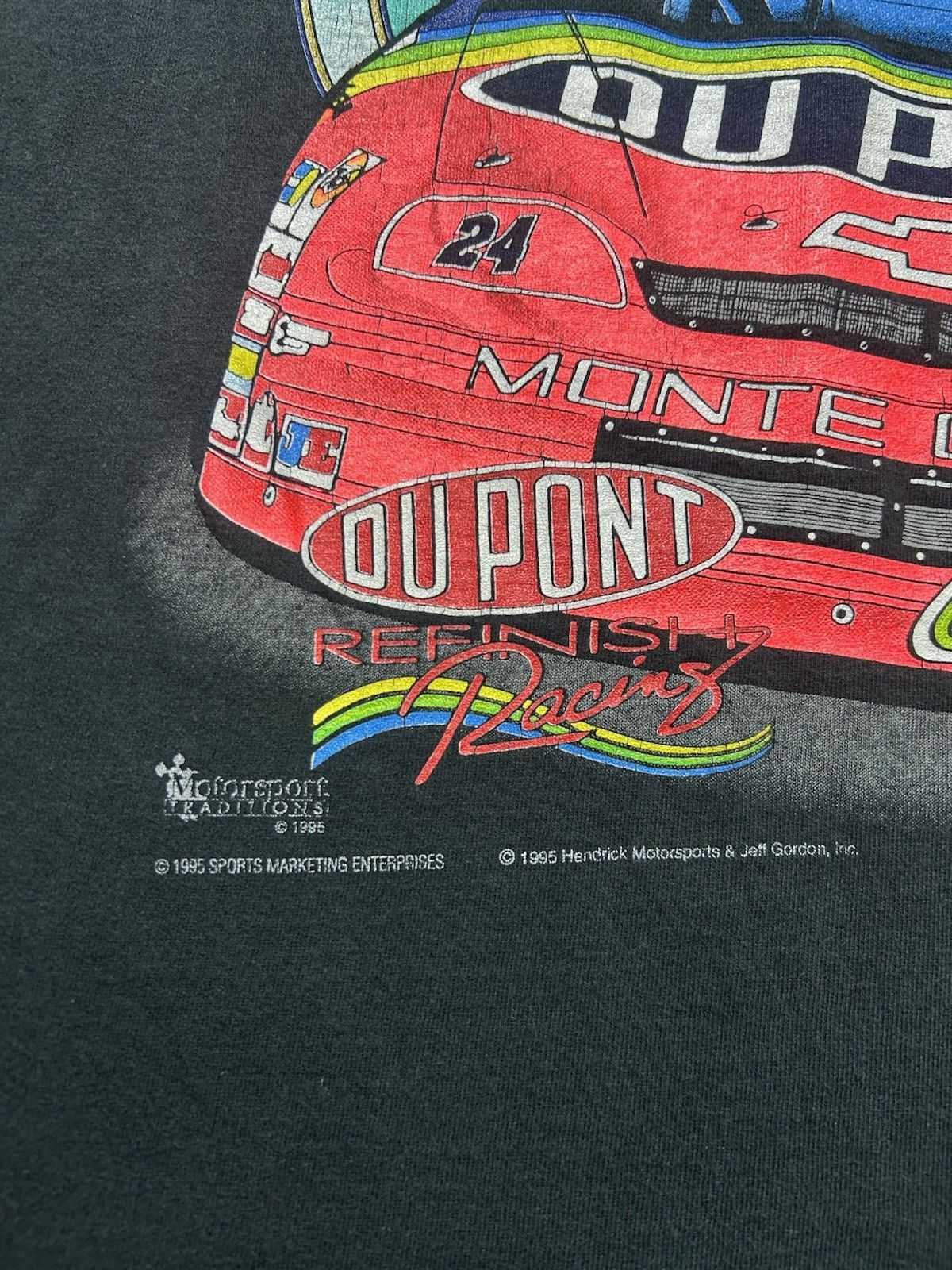 Vintage Vtg 90s t shirt 1995 Winston cup nascar Jeff Gordon large Size US L / EU 52-54 / 3 - 3 Thumbnail