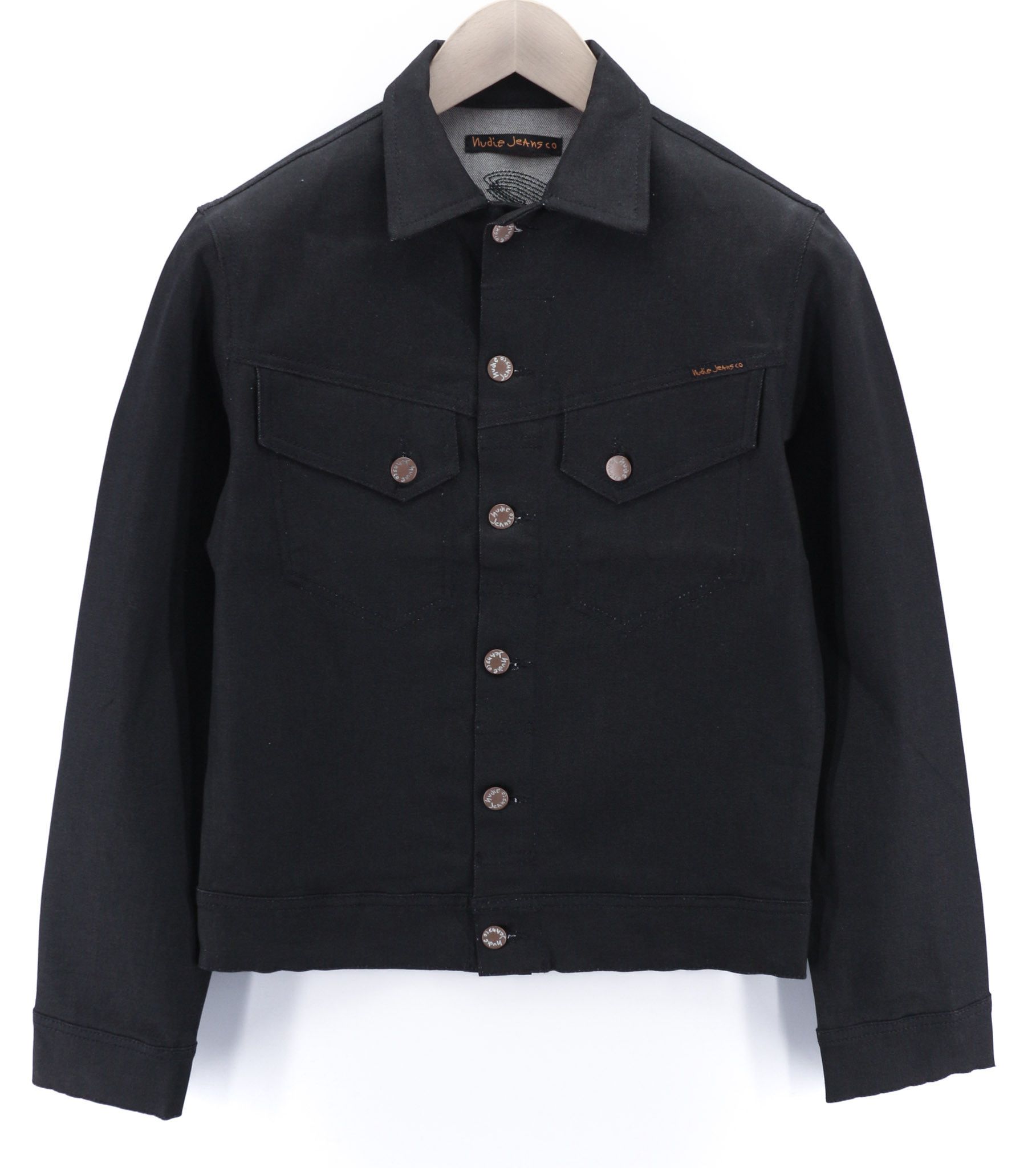 Nudie Jeans CONNY STRETCH DRY BLACK COATED XS Black Jacket 80408 Size US XS / EU 42 / 0 - 1 Thumbnail