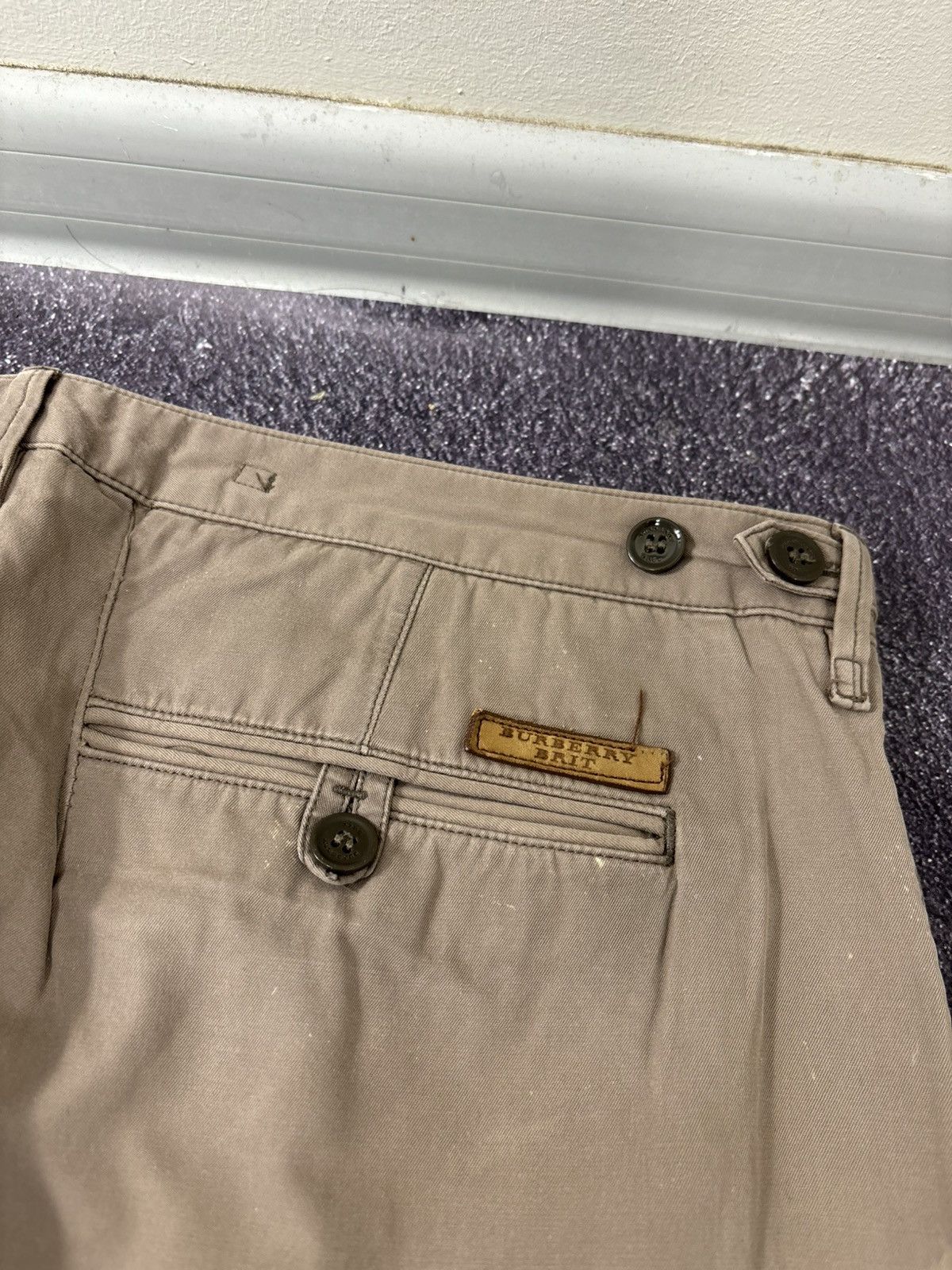 Burberry Burberry Brit Women’s Beige Straight Fit Luxury Chino Pants Size 34" / US 12 / IT 48 - 20 Thumbnail