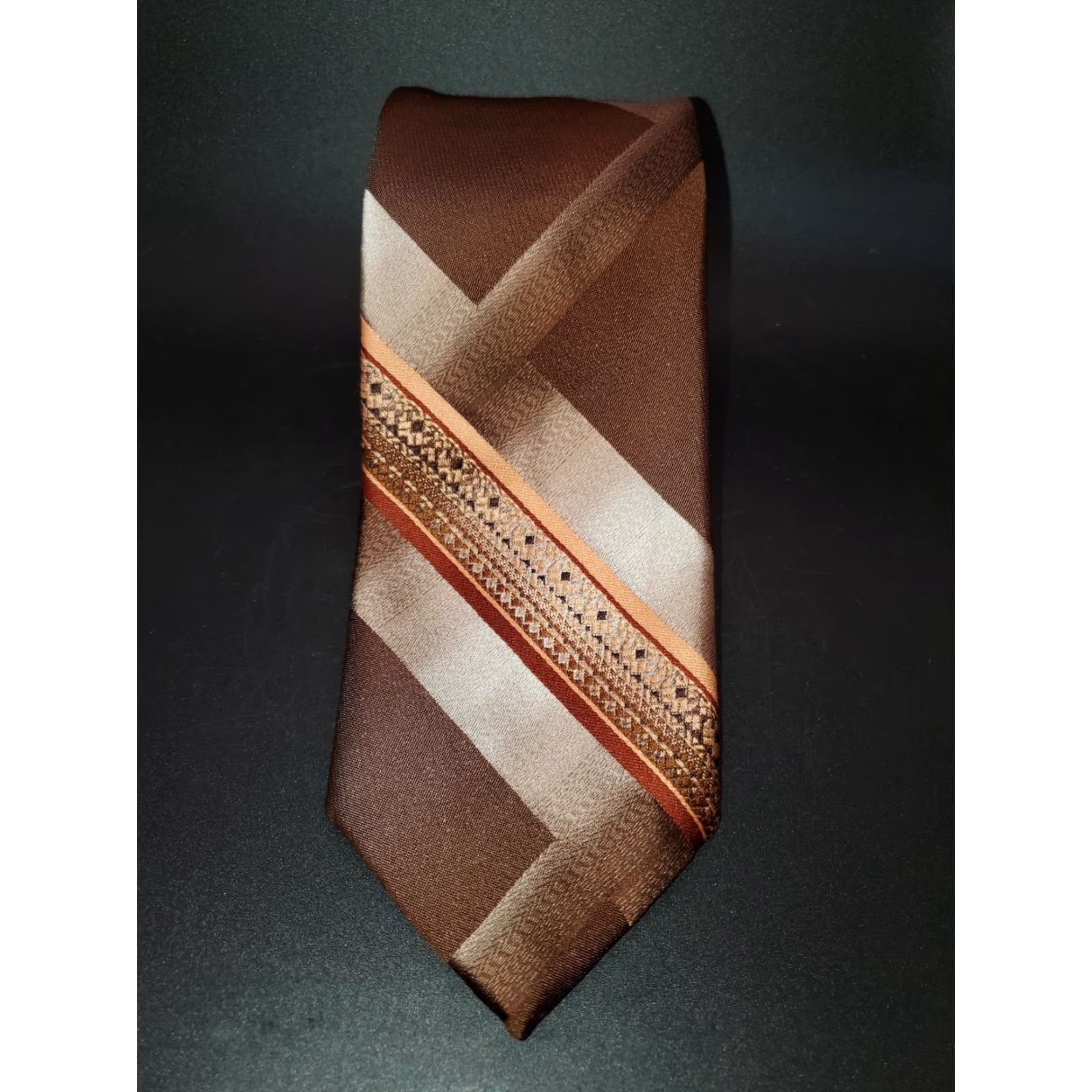 Vintage VINTAGE Don Loper Beverly Hills Necktie Tie 6-Pack / 100% Polyester / Preppy Style / Brown Plaid Checks / 57"-60" / Men / Lot of 6 Size ONE SIZE - 5 Thumbnail