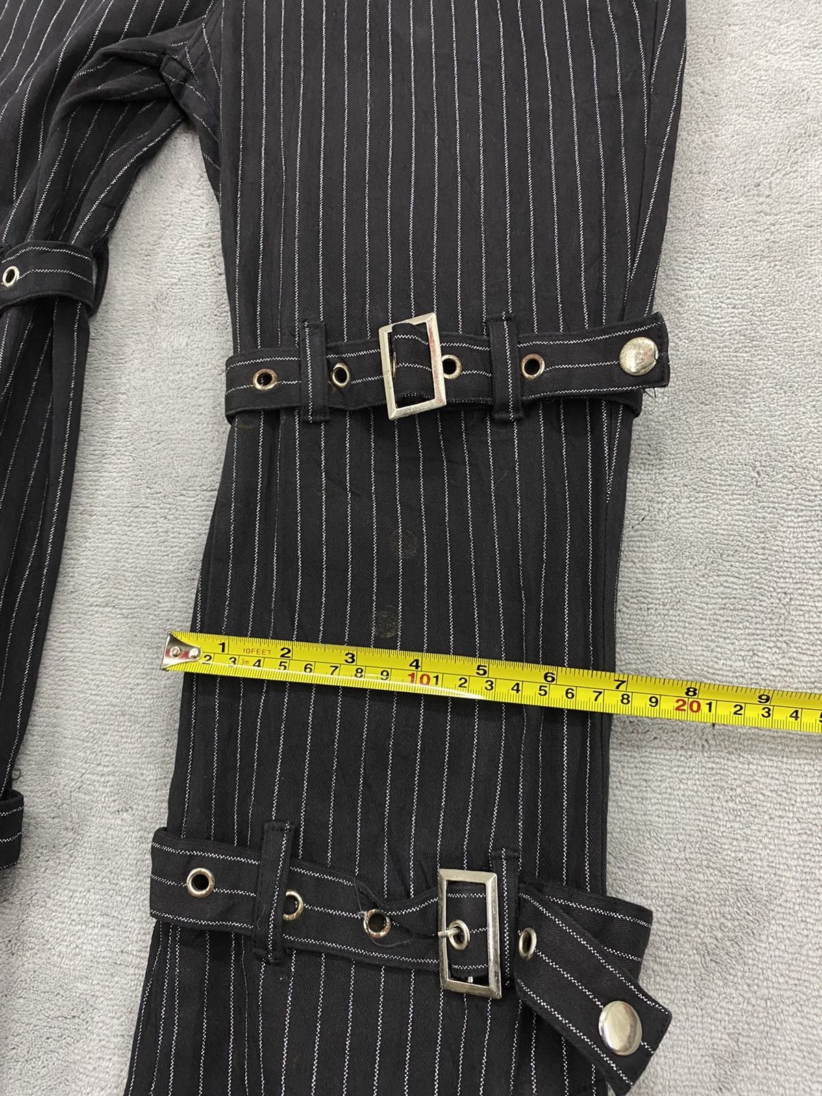 Japanese Brand Drug Honey Punk Pants Distressed Bondage Flared Size US 30 / EU 46 - 15 Thumbnail