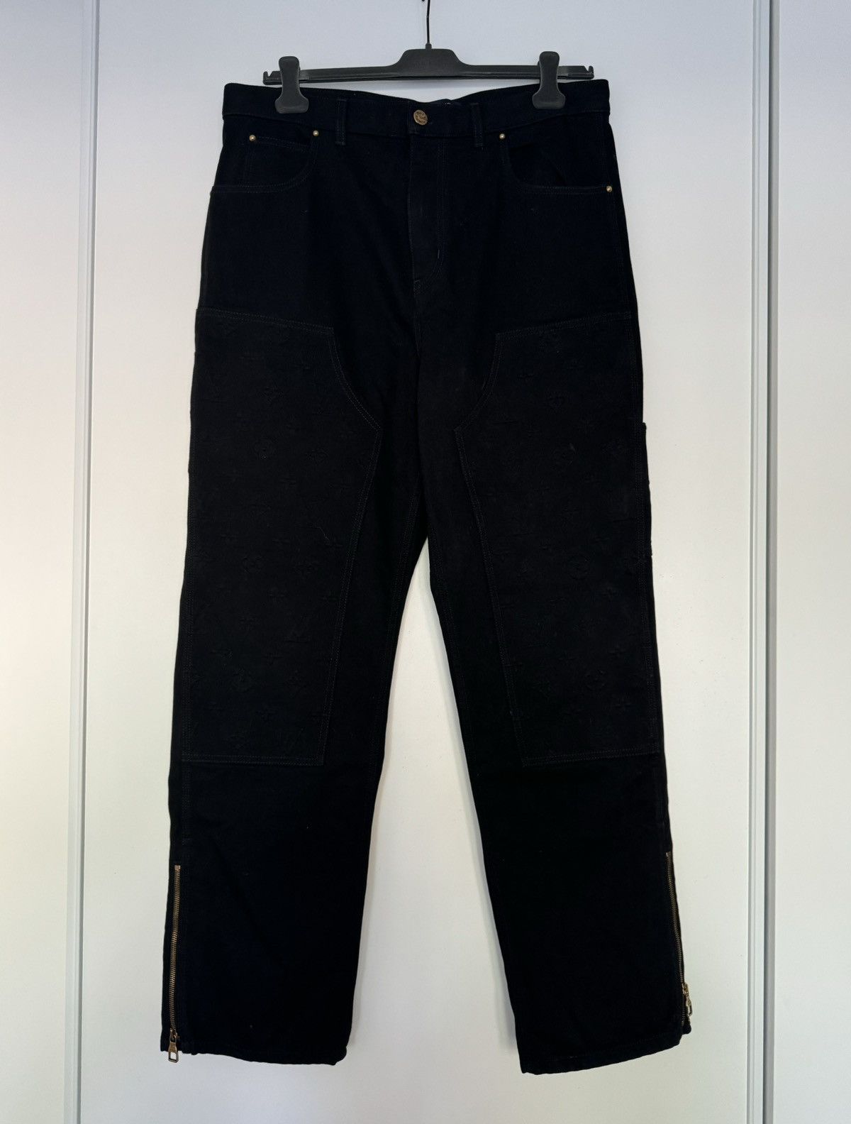 Louis Vuitton LV Monogram Detail Carpenter Denim Pants Size US 36 / EU 52 - 5 Thumbnail