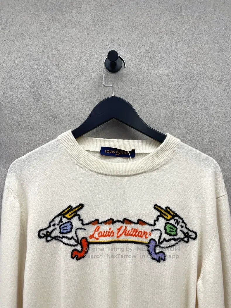 Louis Vuitton Louis Vuitton Nigo2 Signature Beige Double Dragon Knit Swe Size US M / EU 48-50 / 2 - 4 Thumbnail