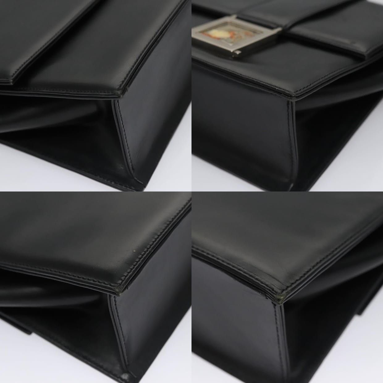 Versace Versace Leather Medusa Shoulder Bag Black Size ONE SIZE - 14 Thumbnail