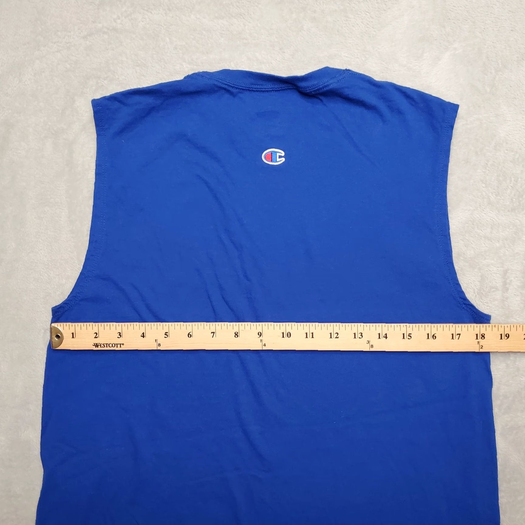 Champion Champion Mens Tank Top Blue 100% Cotton Sleeveless Shirt M Size US M / EU 48-50 / 2 - 7 Thumbnail