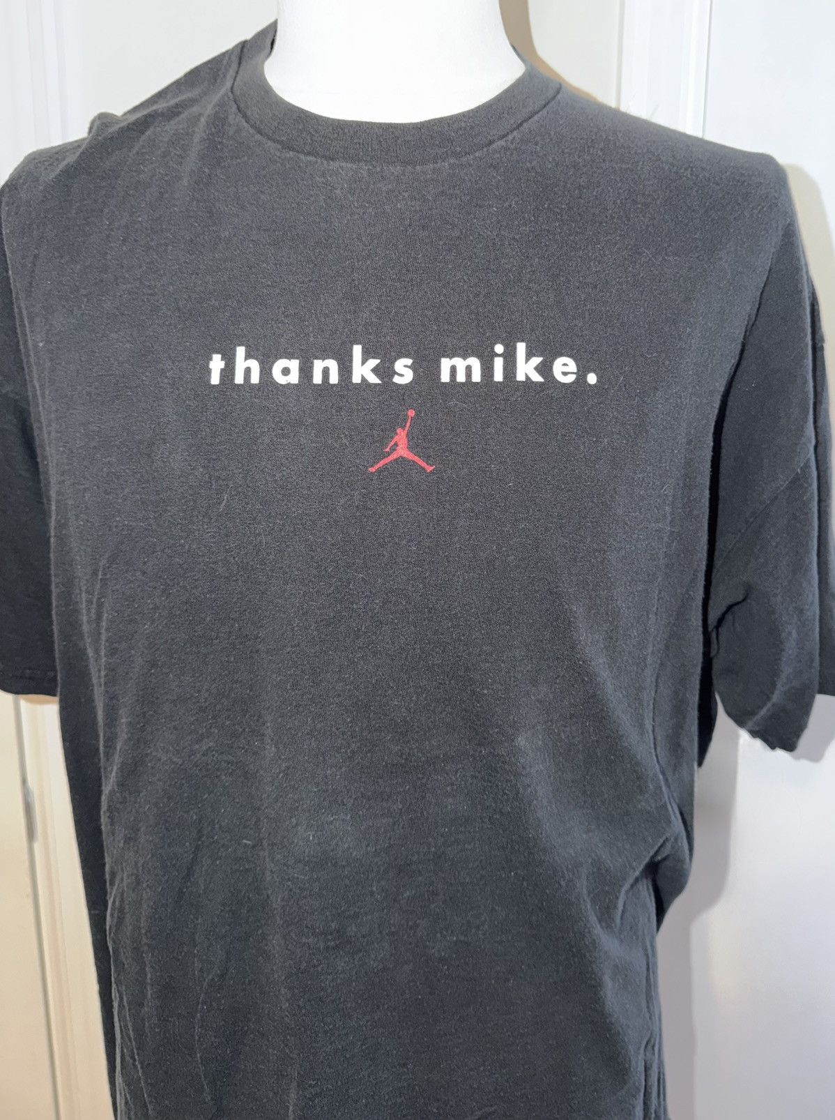 Nike VTG Nike Michael Jordan “Thanks Mike” Men’s Black T-Shirt 2X Size US XXL / EU 58 / 5 - 2 Thumbnail