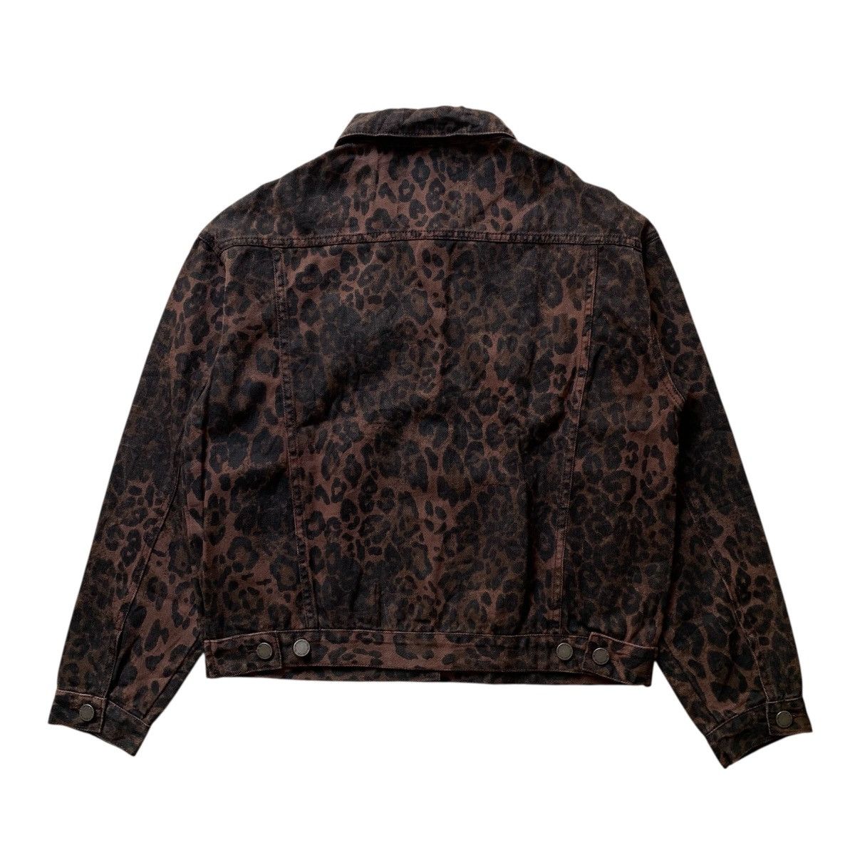 Japanese Brand Im Velly Leopard Denim Jacket Trucker Jeans Size US L / EU 52-54 / 3 - 5 Thumbnail