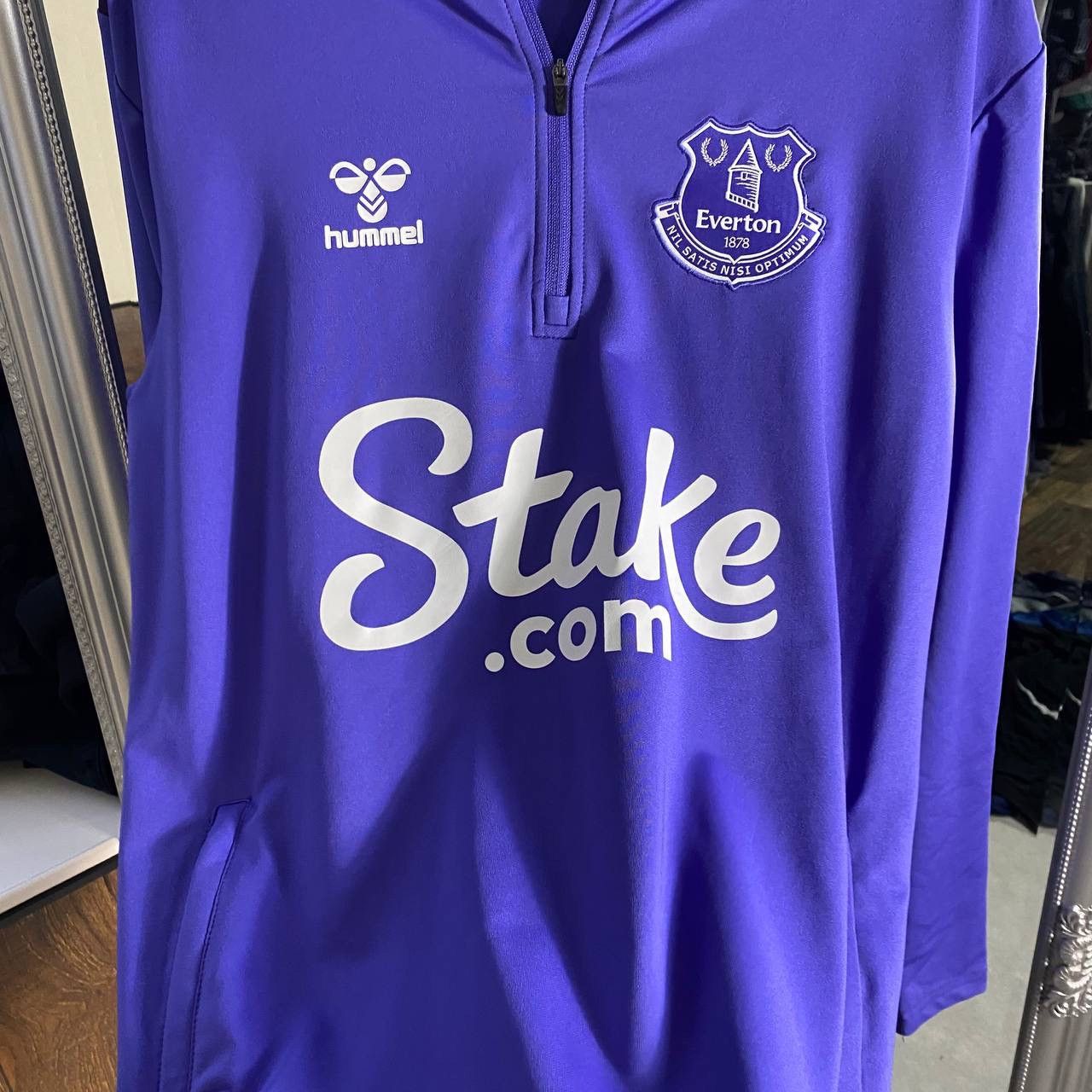 Hummel Everton 1/3 Zip Football Sweatshirt Hummel Black Soccer Size US S / EU 44-46 / 1 - 3 Thumbnail
