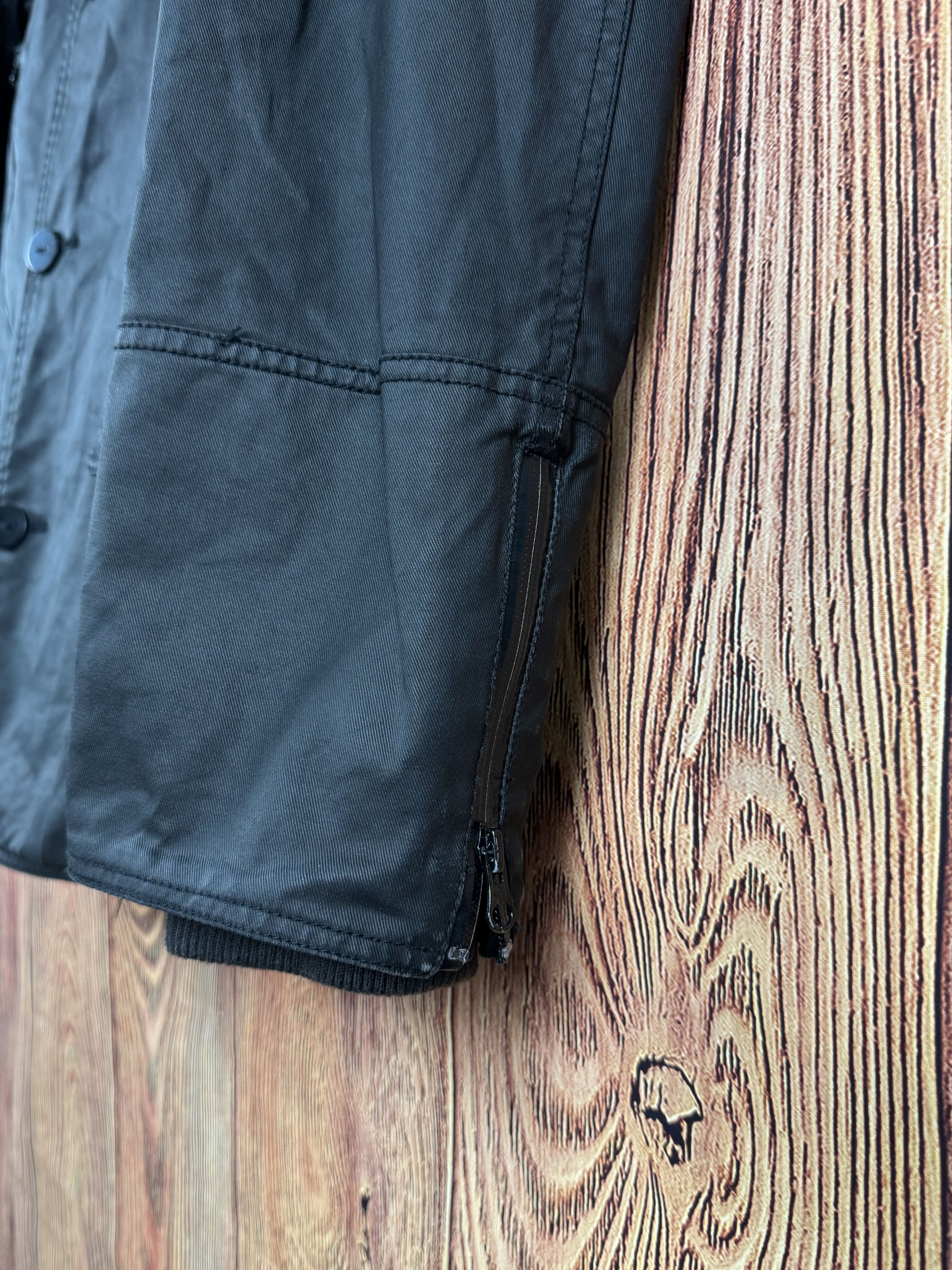 Chevignon CHEVIGNON Unlimited Double Breasted Black Coat Jacket Size US XXL / EU 58 / 5 - 4 Thumbnail