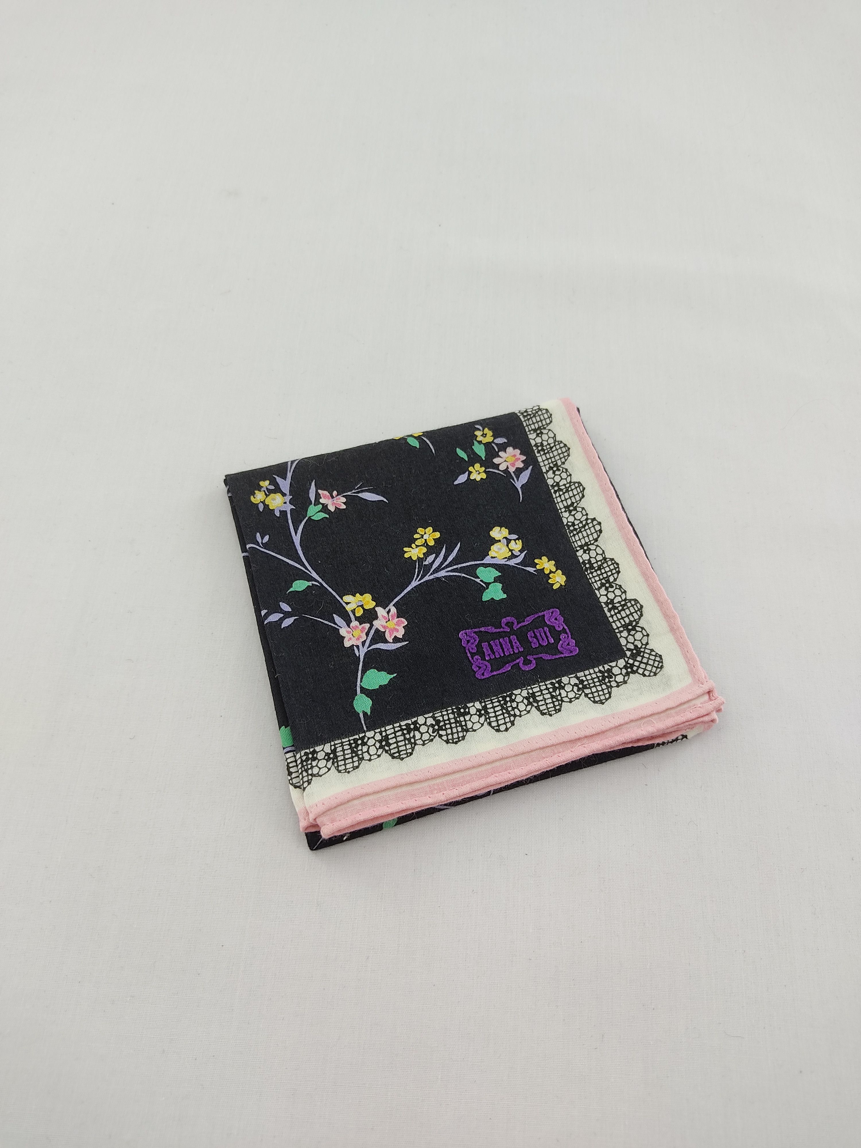 Anna Sui Anna Sui Floral Handkerchief / Neckwear / Bandana Size ONE SIZE - 3 Thumbnail