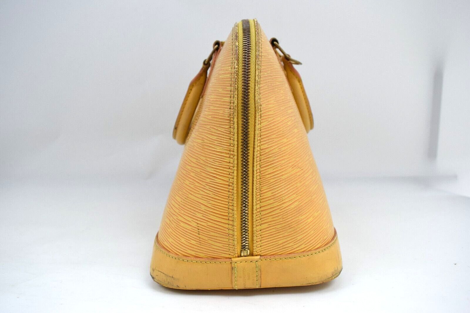Louis Vuitton Louis Vuitton Alma Hand Bag Epi Leather Yellow M52149 Size ONE SIZE - 5 Thumbnail