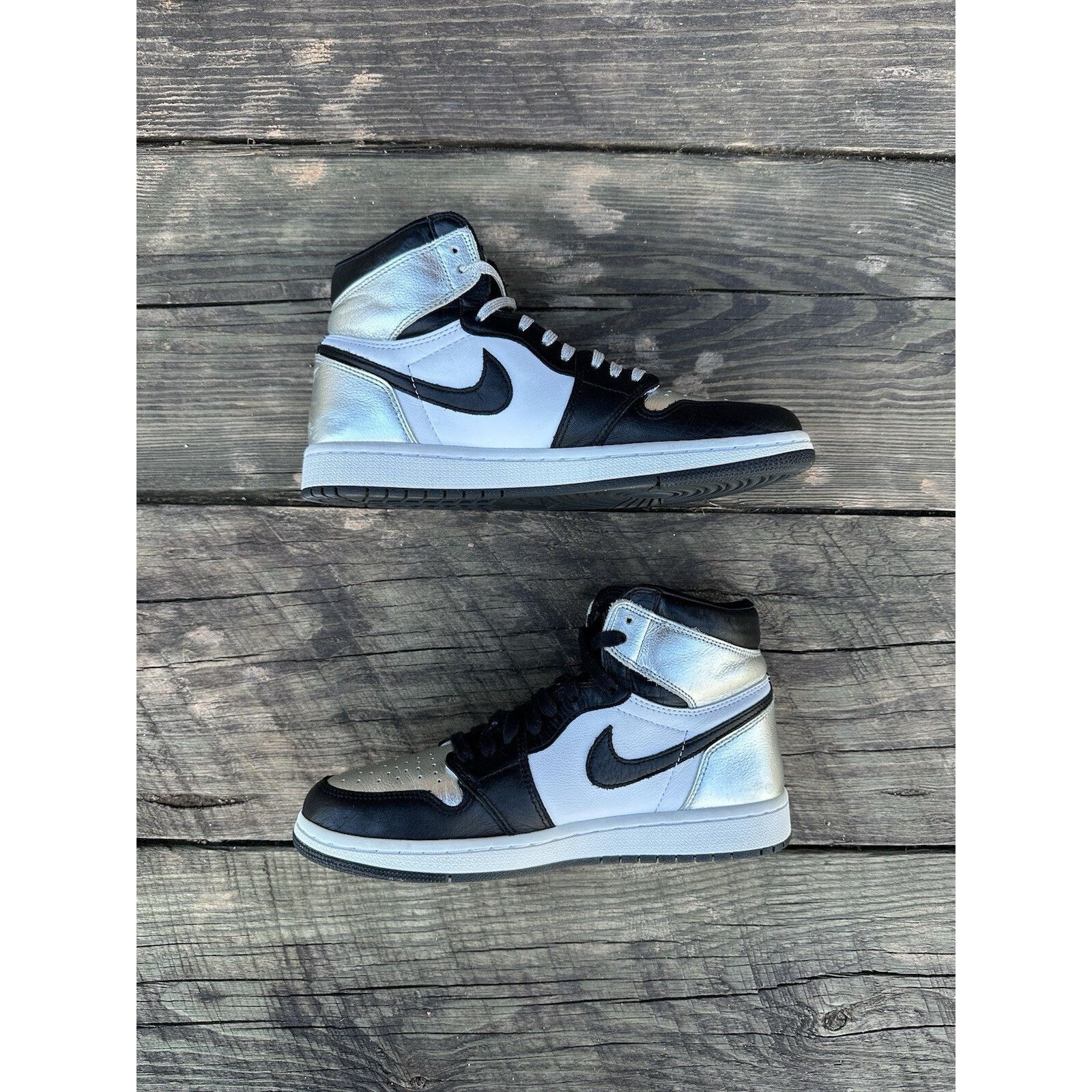 Jordan Brand Jordan 1 High OG Metallic Silver W - Size 8w/6.5m Size US 8 / IT 38 - 3 Thumbnail