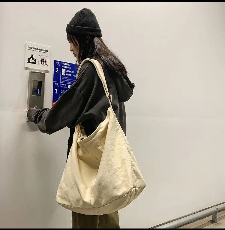 Japanese Brand × Vintage Shoulder Bag Large Canvas Crossbody y2k military Size ONE SIZE - 3 Thumbnail
