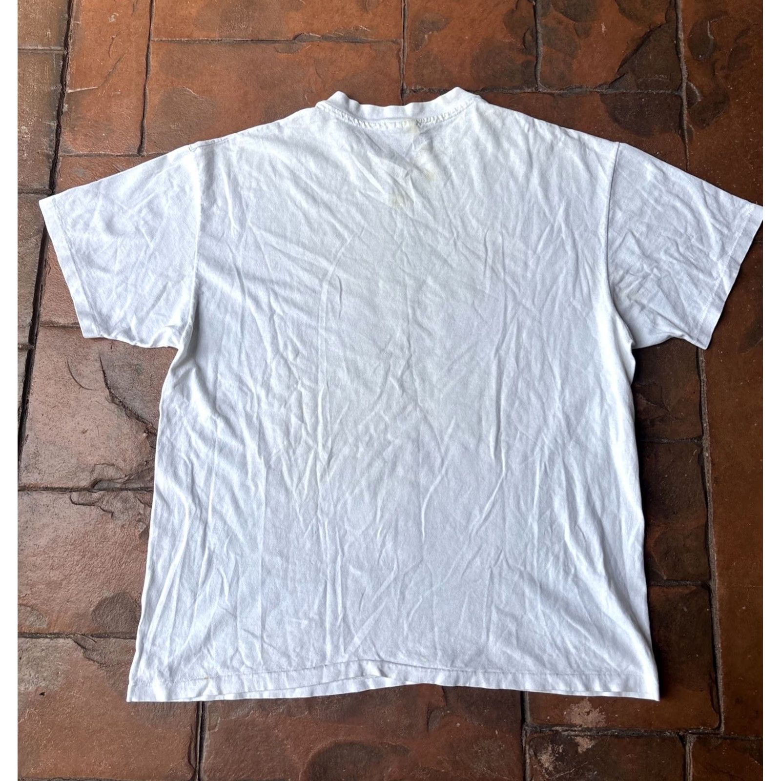 Hanes VINTAGE 1995 Super Bowl Miami T-Shirt XL Single Stitch USA Hanes Crew Neck Short Sleeve Men White Cotton USA Theme Size US XL / EU 56 / 4 - 3 Thumbnail