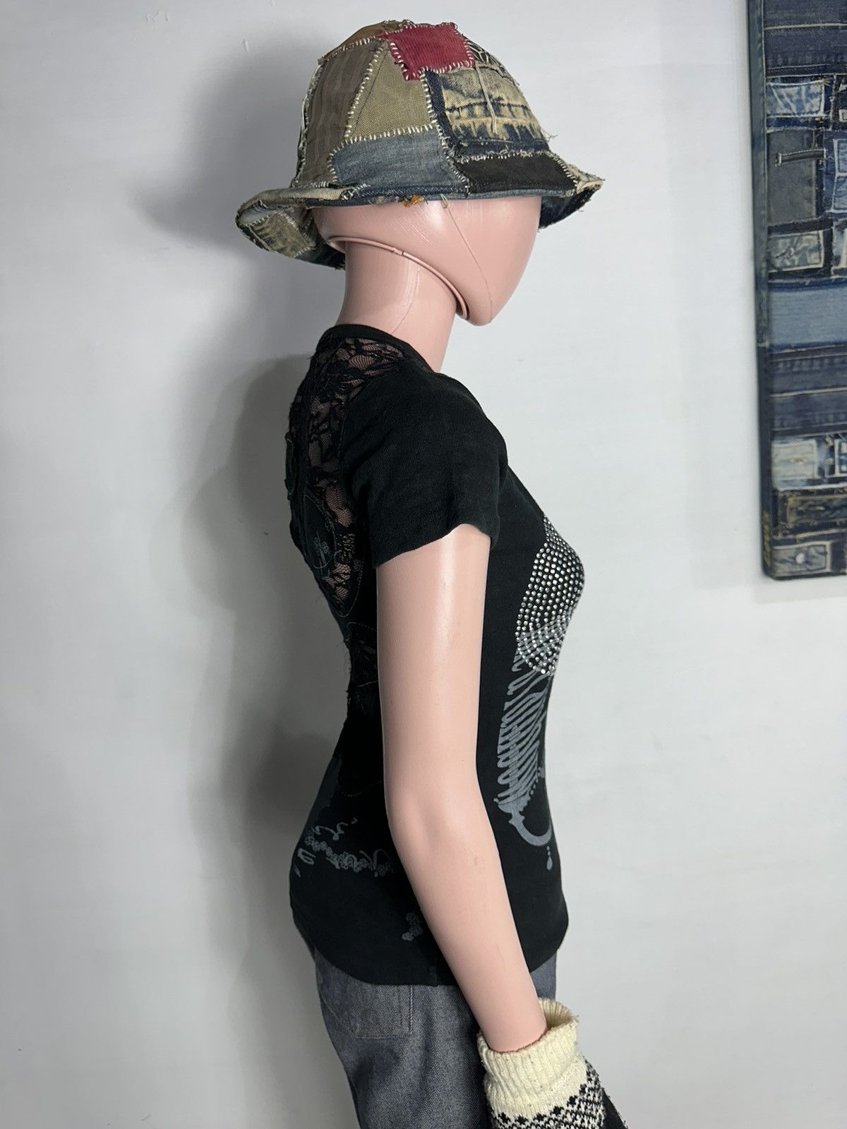 Japanese Brand MKR Japanese Sparkling Skull Punk Bondage Tshirt Size M / US 6-8 / IT 42-44 - 6 Thumbnail
