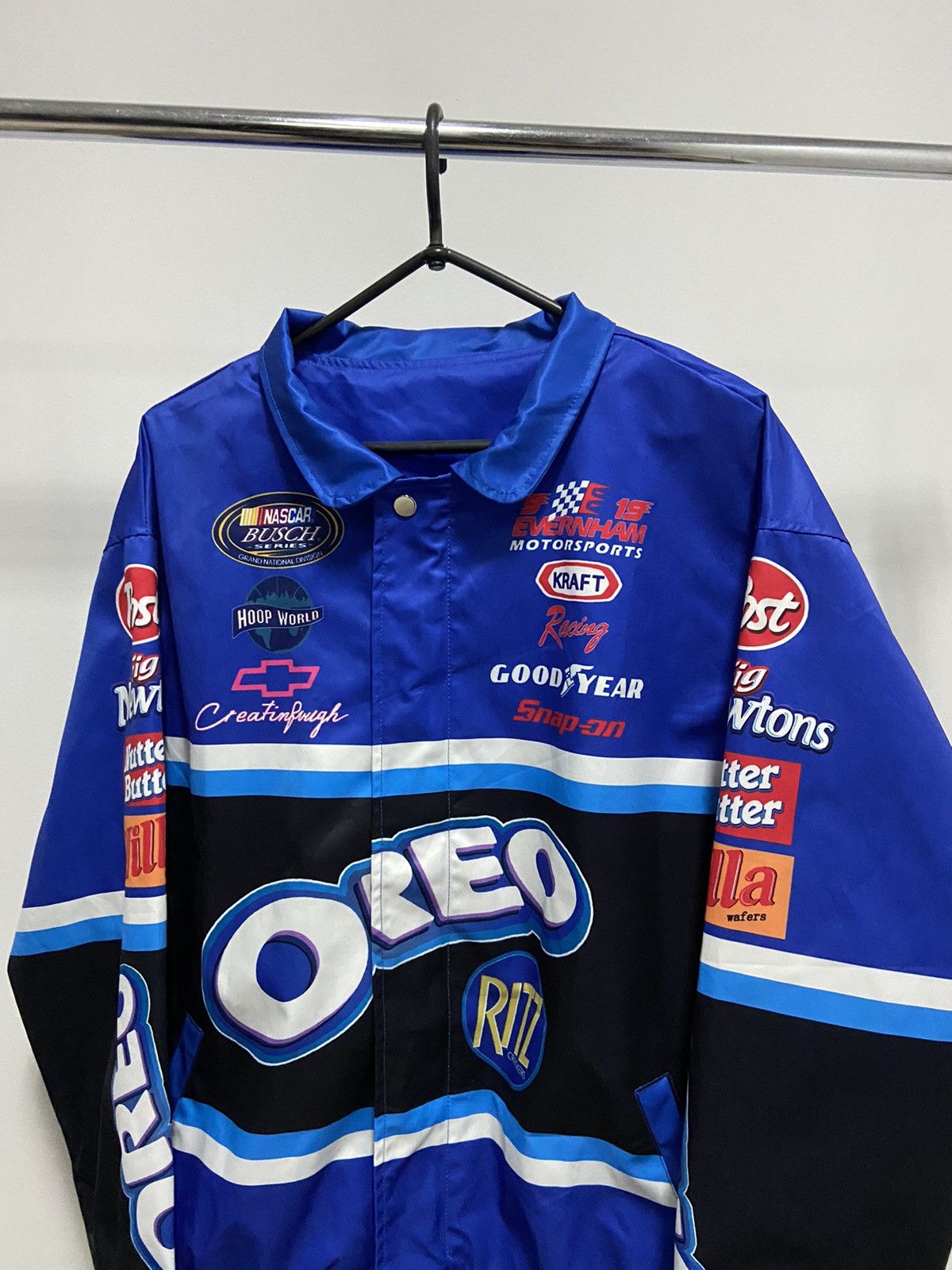 Vintage Oreo big logo racing jacket zip vintage Size US XL / EU 56 / 4 - 3 Thumbnail