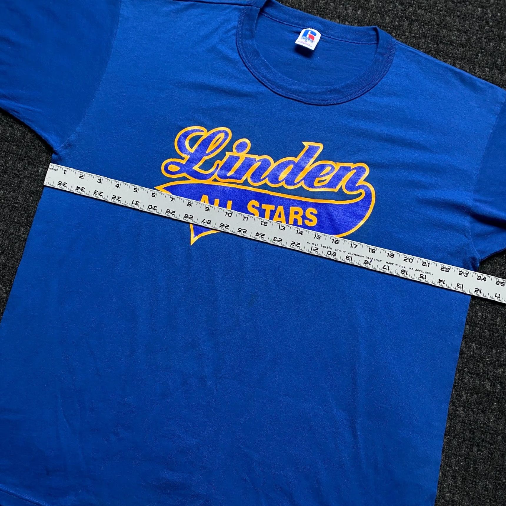 Russell Athletic VINTAGE Russell Athletic T-Shirt XL Unisex Adults Blue 80s 90s Retro Baseball Size US XL / EU 56 / 4 - 5 Thumbnail