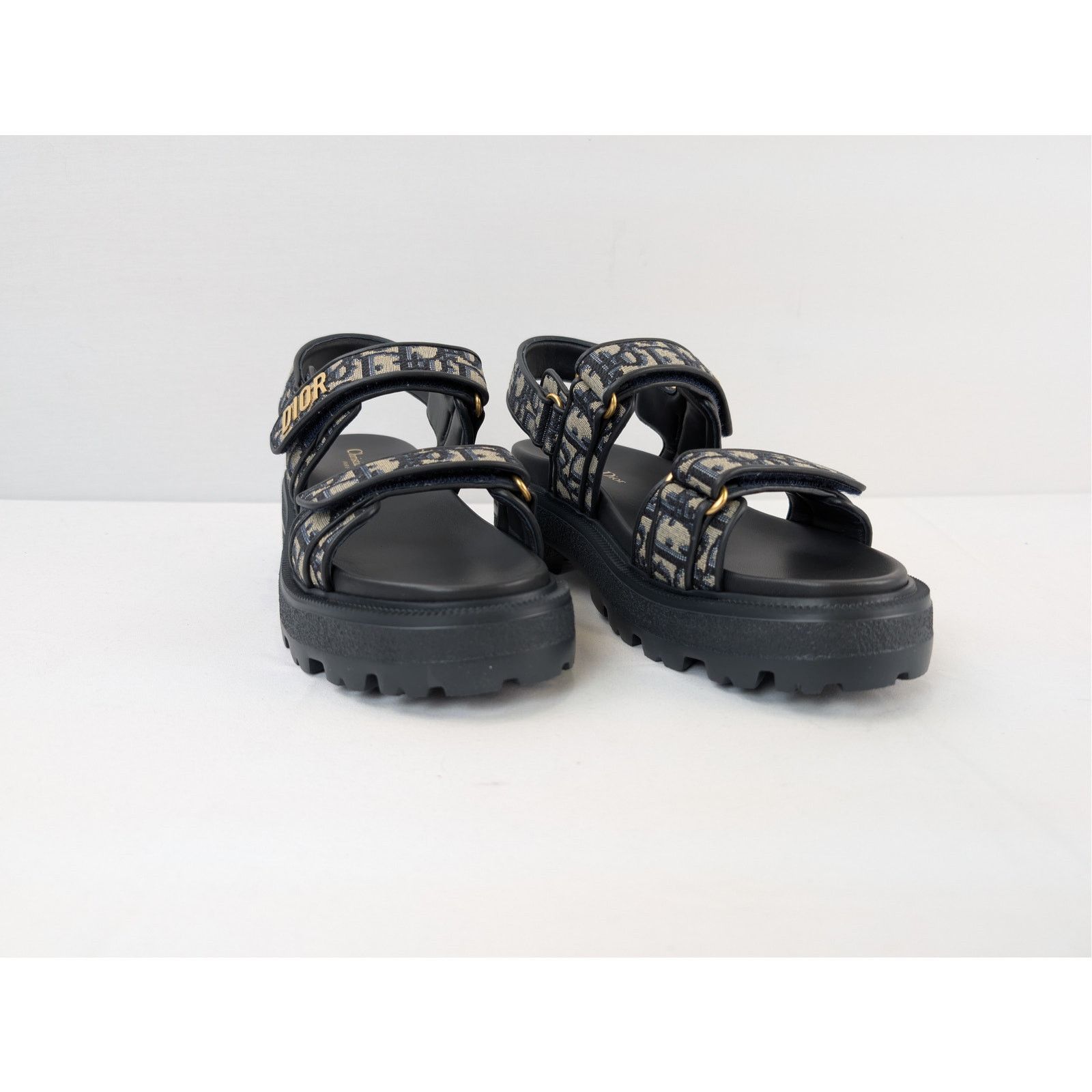 Dior o1rshd1 Oblique Fabric canvas Dioract platform sandal black Size US 8 / IT 38 - 5 Thumbnail