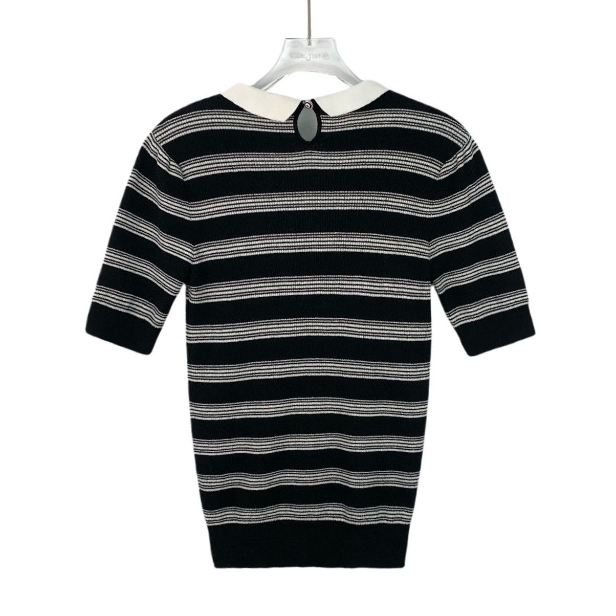 Chanel Chanel Pan Collar Short Sleeve Knit Top K26WX Size XXS / US 00 / IT 34 - 2 Thumbnail