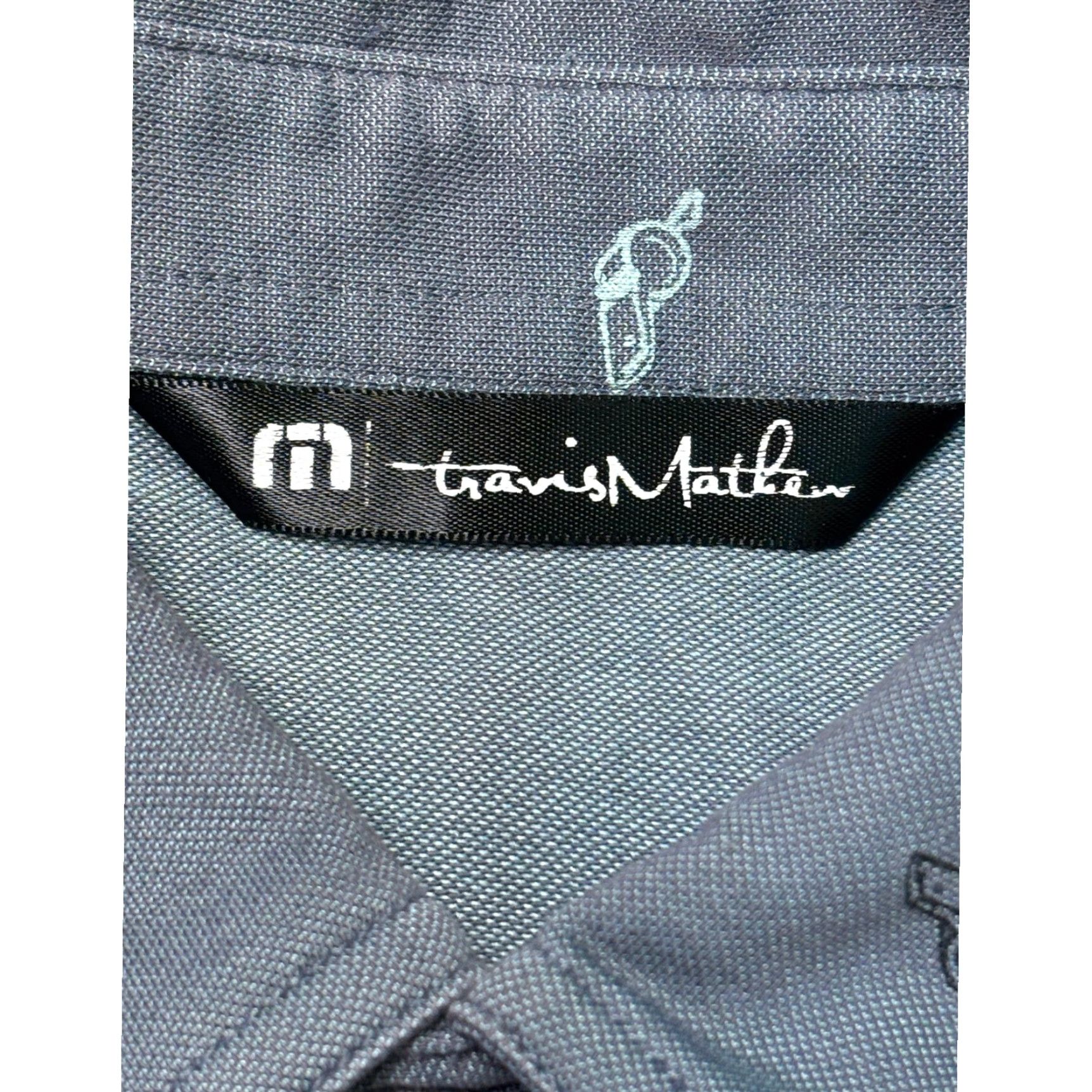 TravisMathew Travis Mathew Polo Shirt Mens S Gray Cactus UFO Print Short Sleeve Golf Size US S / EU 44-46 / 1 - 3 Thumbnail