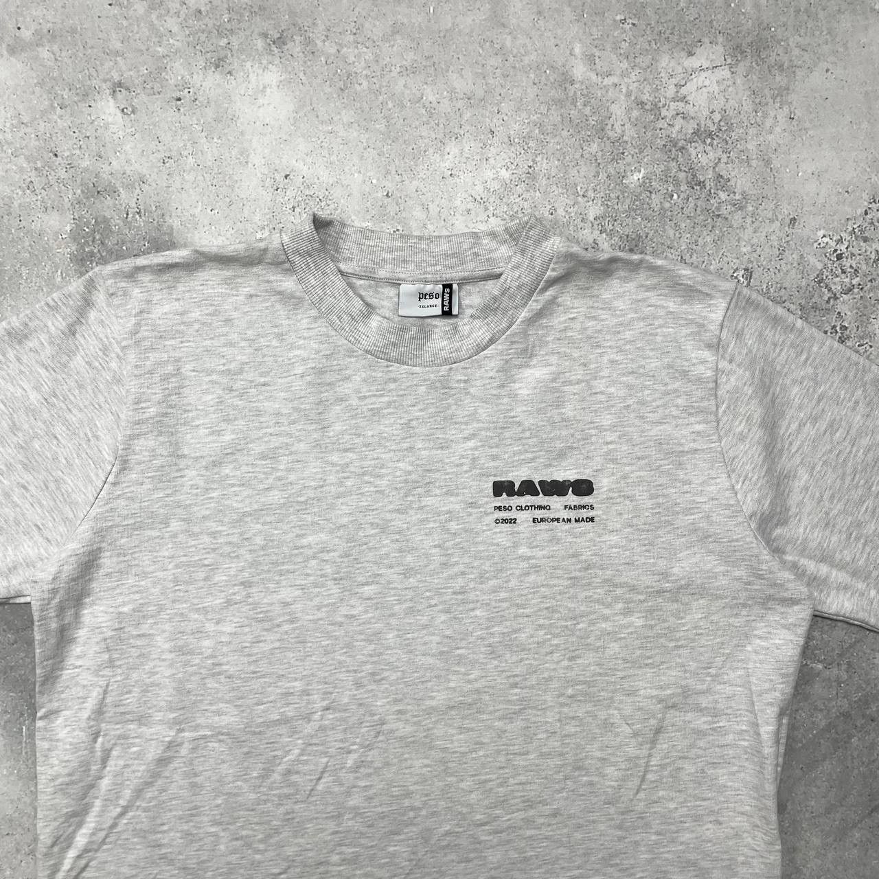 Peso Peso Clo Raws Slim Heavy Logo T Shirt Gray Size XL/XXL Size US XL / EU 56 / 4 - 3 Thumbnail