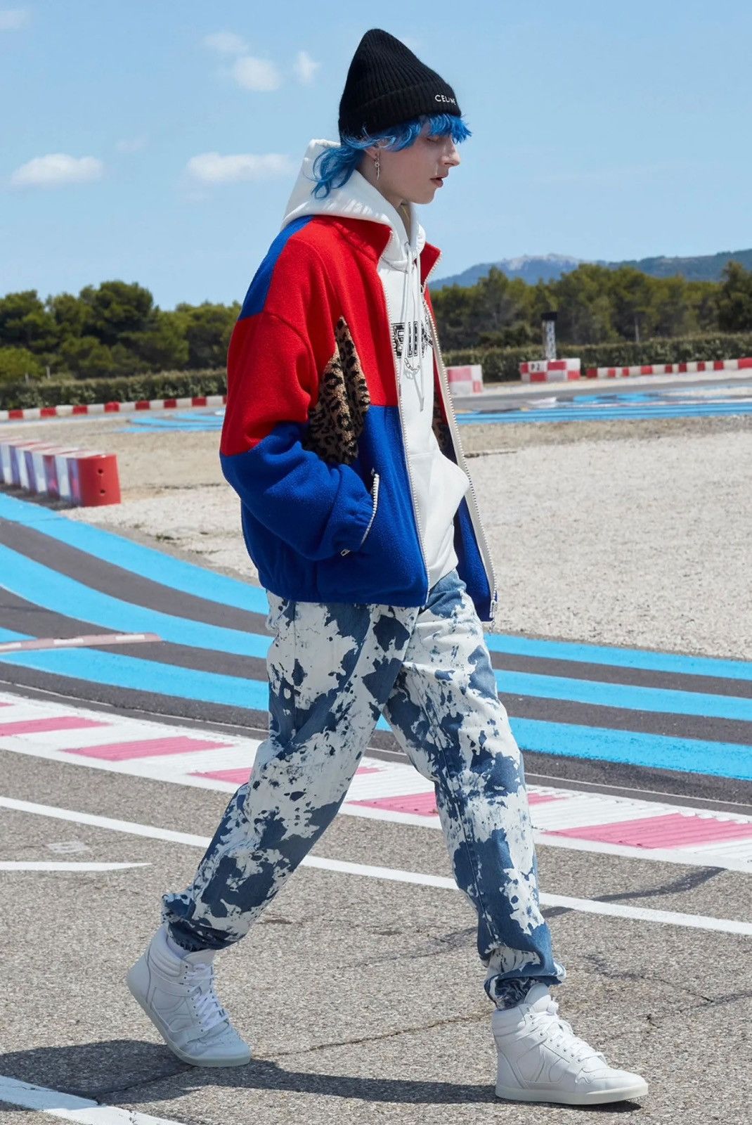 Celine CELINE 21SS Hedi Slimane THE DANCING KID Color Fleece Jacket Size US S / EU 44-46 / 1 - 2 Thumbnail