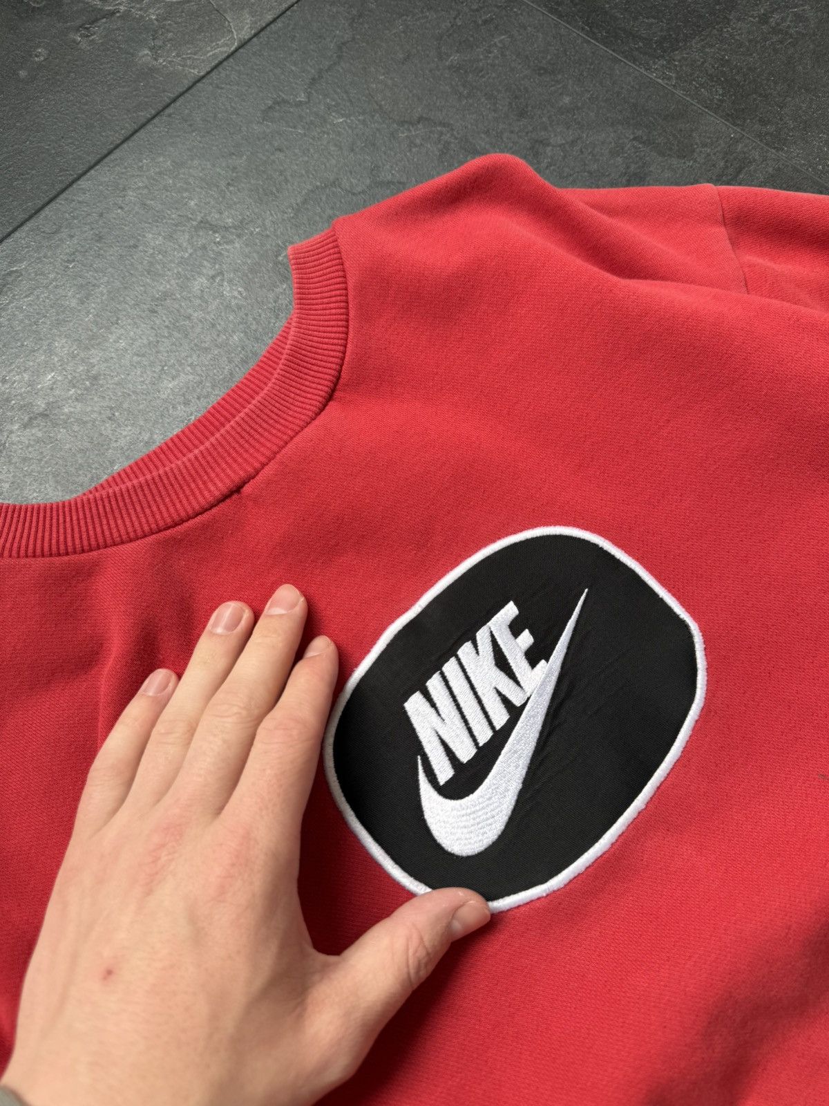 Nike × Streetwear × Vintage Nike vintage big logo sweatshirt 90s Size US M / EU 48-50 / 2 - 2 Thumbnail