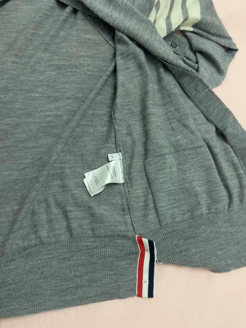 Thom Browne Thom Browne Grey cardigan Size US L / EU 52-54 / 3 - 5 Thumbnail