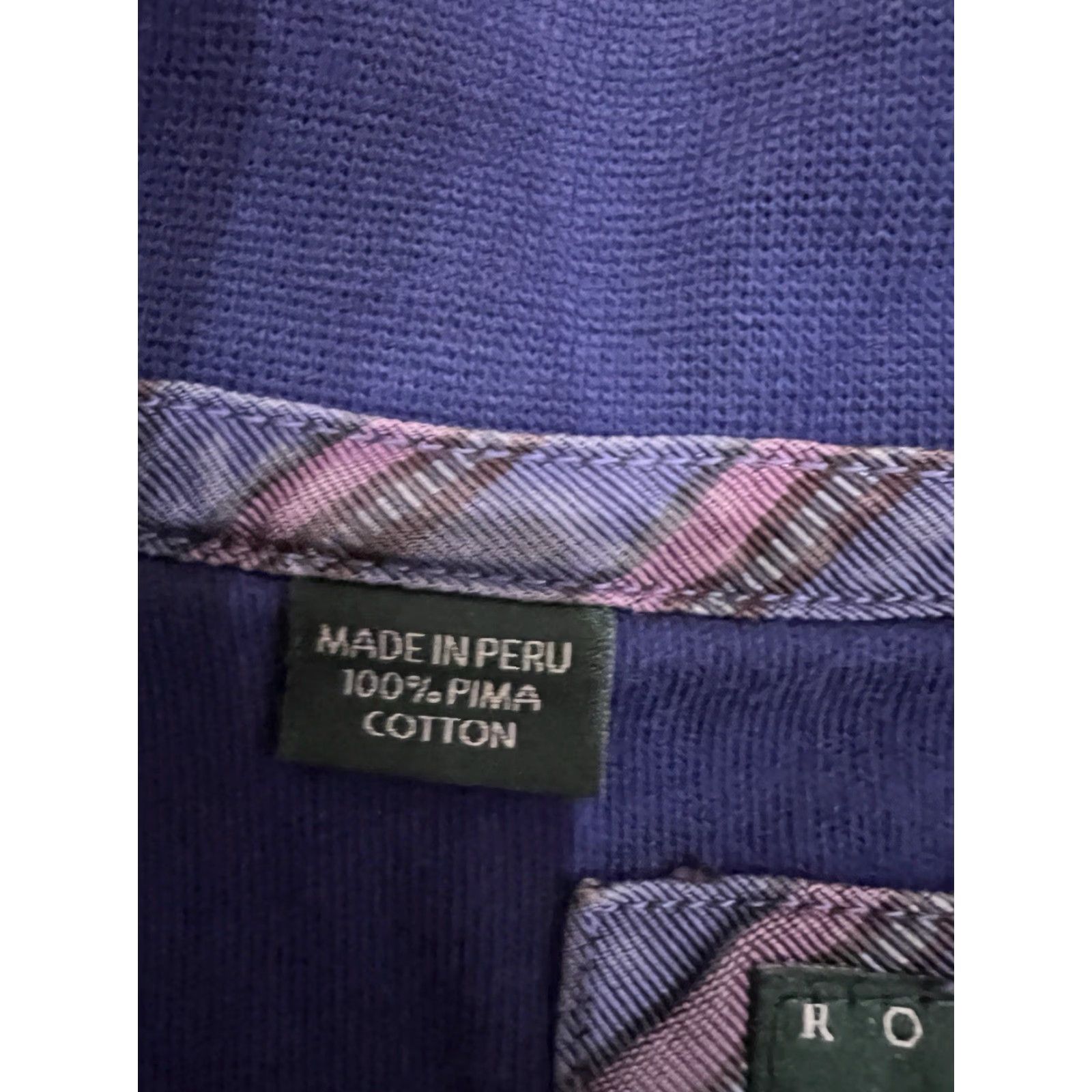 Robert Talbott Robert Talbott Carmel Collection Blue Pima Cotton Quarter Zip Pullover Size M Size US M / EU 48-50 / 2 - 5 Thumbnail