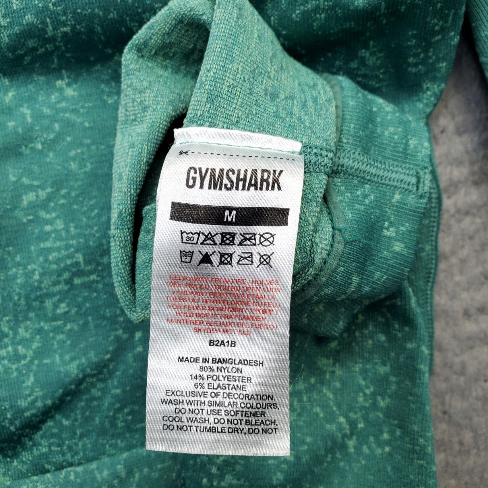 Gymshark Gymshark Leggings Womens Size M Green Nylon Casual Comfort Stretch High Waist Size 32" / US 10 / IT 46 - 7 Thumbnail