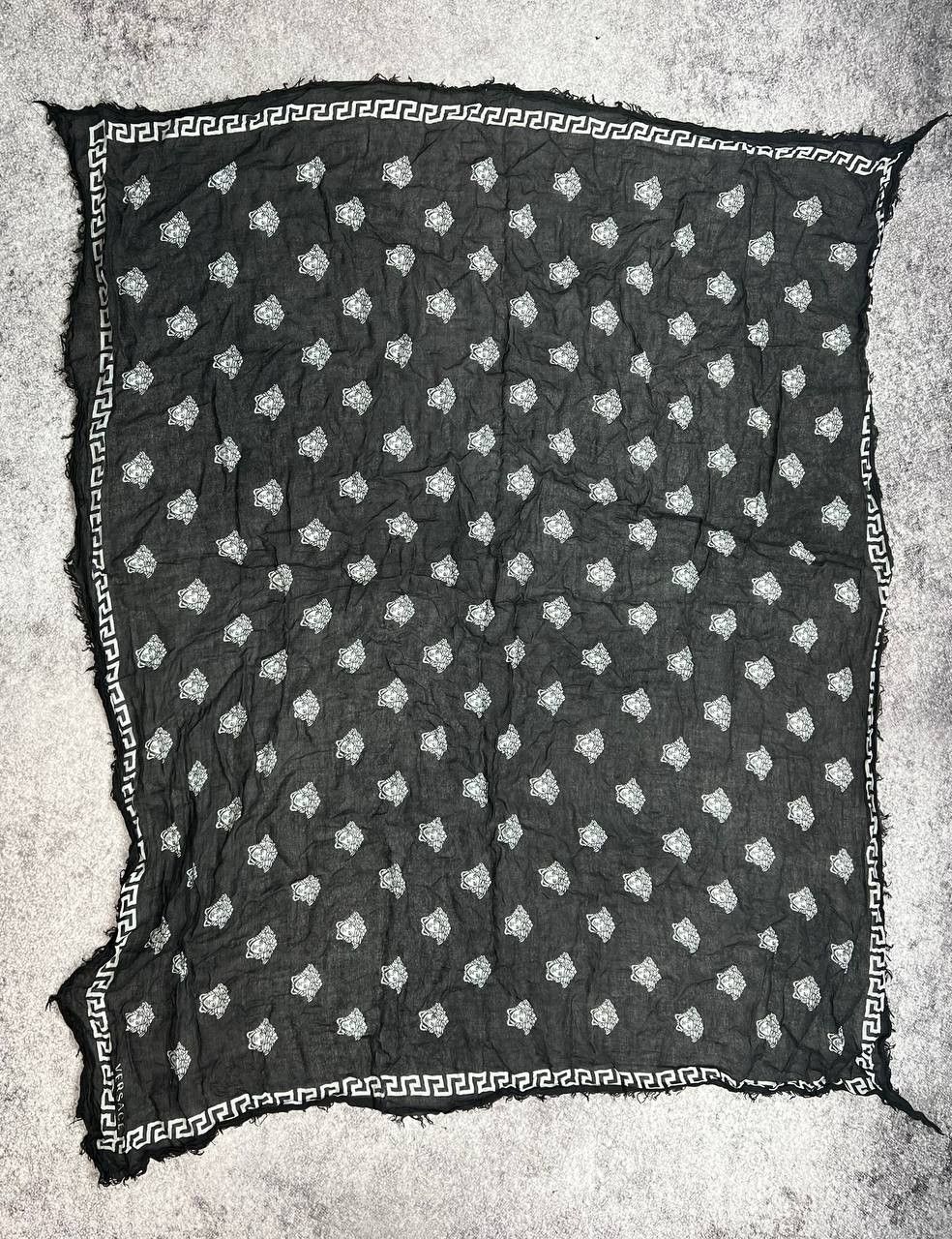 Versace Versace Monogram 100% Silk Scarf Size ONE SIZE - 3 Thumbnail