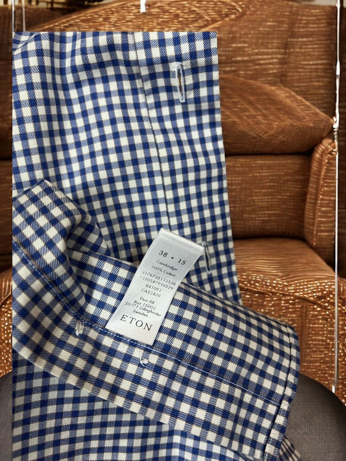 Eton Eton men’s checked shirt size S Size US S / EU 44-46 / 1 - 6 Thumbnail