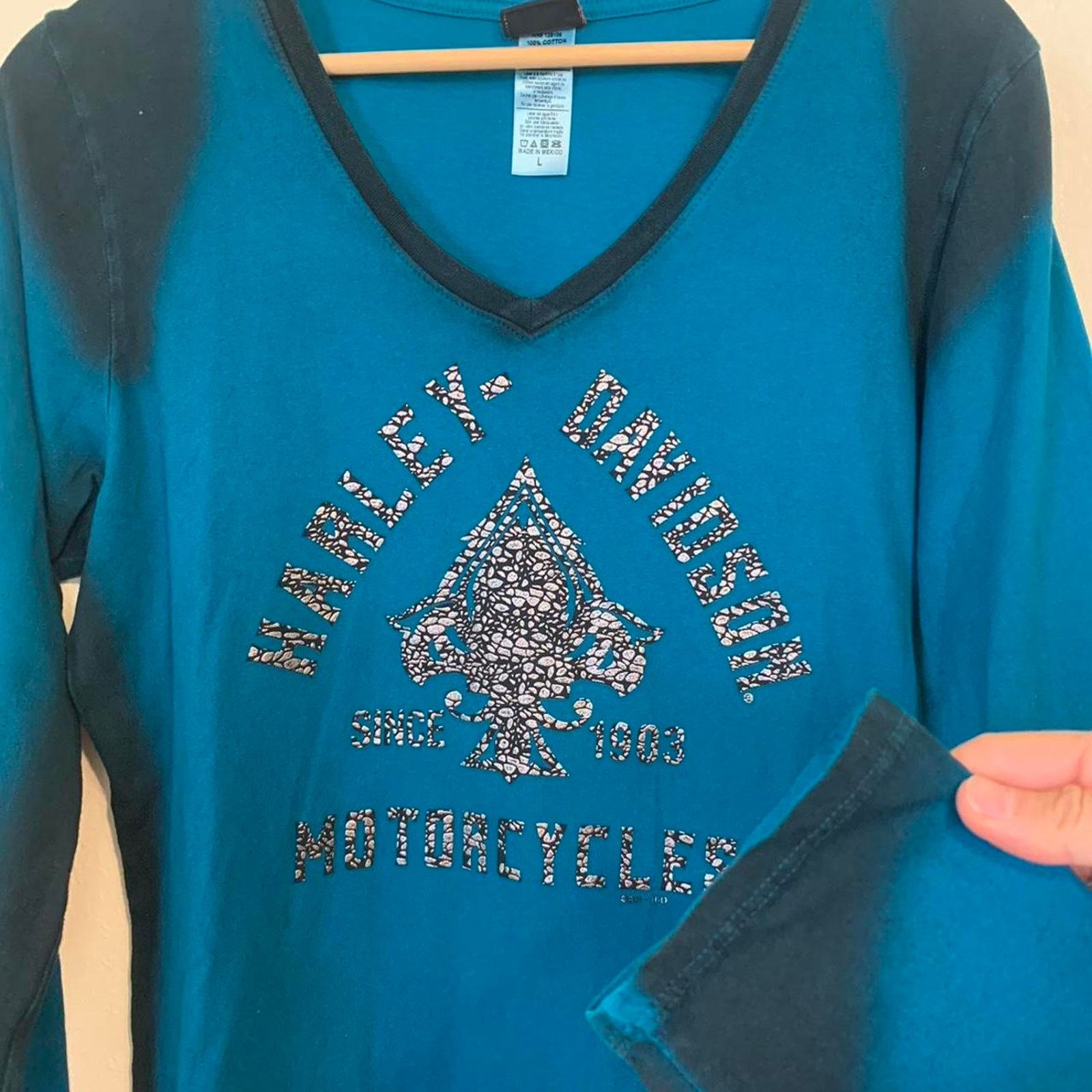 Harley Davidson Vintage Harley Davidson Long sleeve Top Size L / US 10 / IT 46 - 2 Thumbnail