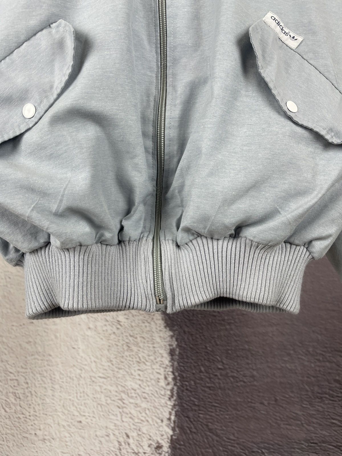 Adidas Adidas vintage 80s grey track top bomber jacket Size US M / EU 48-50 / 2 - 8 Thumbnail
