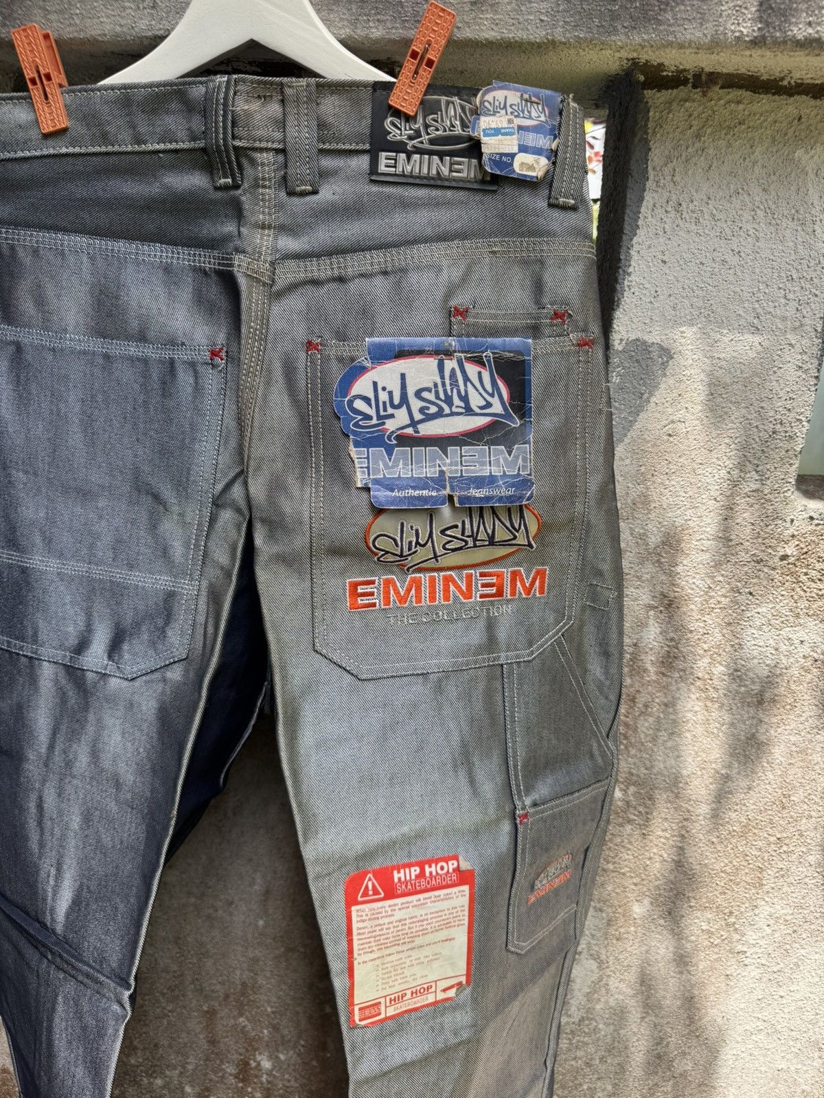 Eminem × Vintage VERY RARE🔥Vintage EMINEM HIPHOP BAGGY FLARE PANTS BOSS02 Size US 34 / EU 50 - 12 Thumbnail