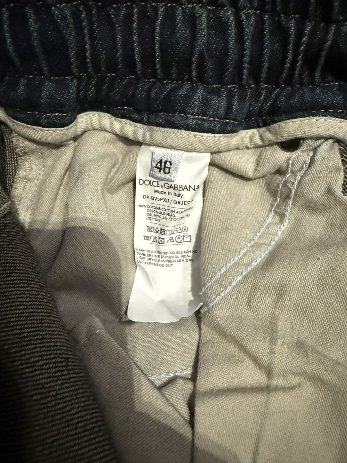 Dolce & Gabbana Dolce & Gabanna Degrade Ombre Denim Cargo Jeans Size US 31 - 5 Thumbnail