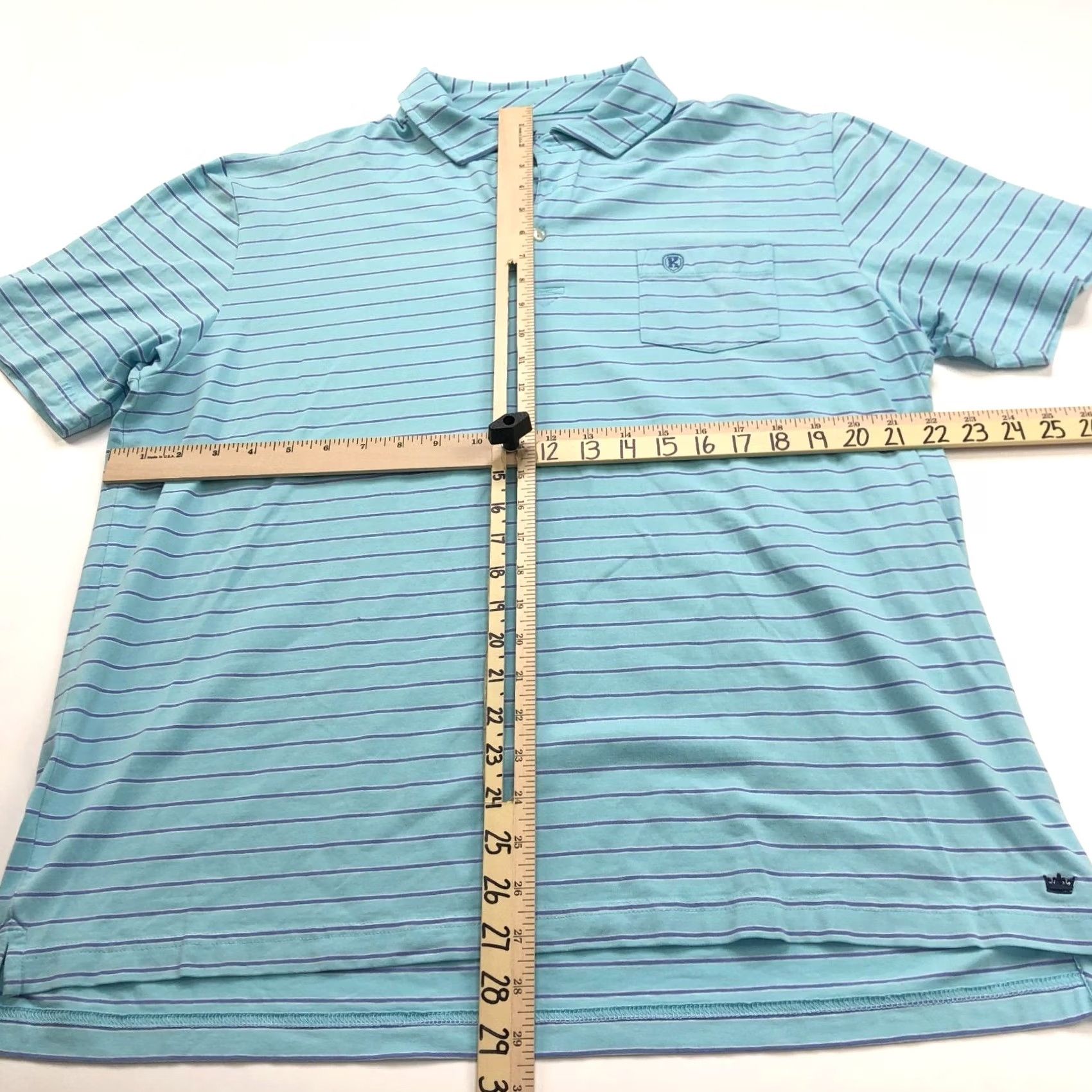 Peter Millar VINTAGE Peter Millar SEASIDE WASH Large Golf SS Stretch Button Polo Striped Shirt Size US L / EU 52-54 / 3 - 3 Thumbnail