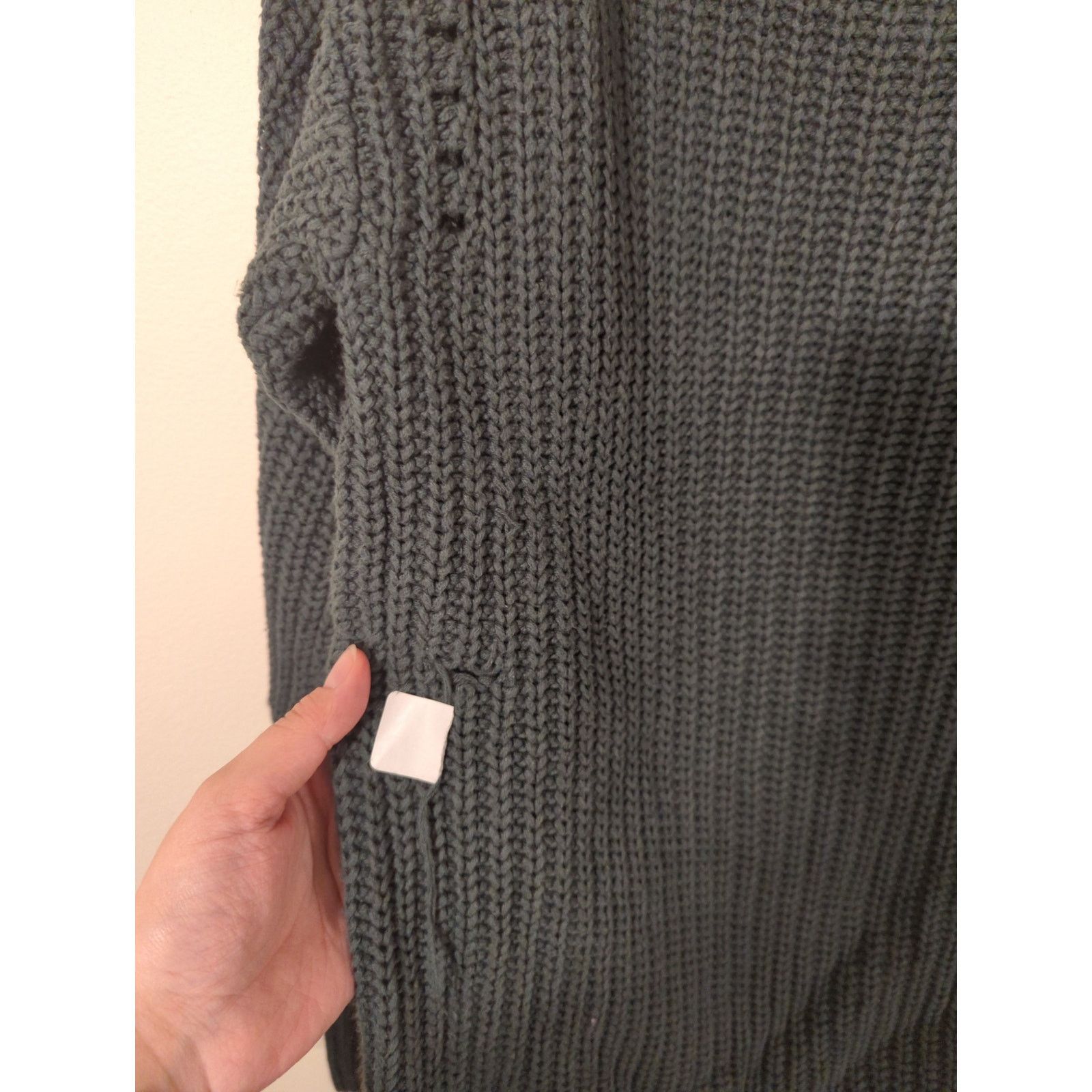 Other RTR Peter Som Sz L Green Cold Shoulder Pullover Sweater Size L / US 10 / IT 46 - 6 Thumbnail